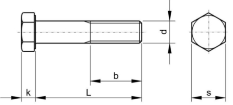 Zeskantbout M12x270 mm - klasse 8.8