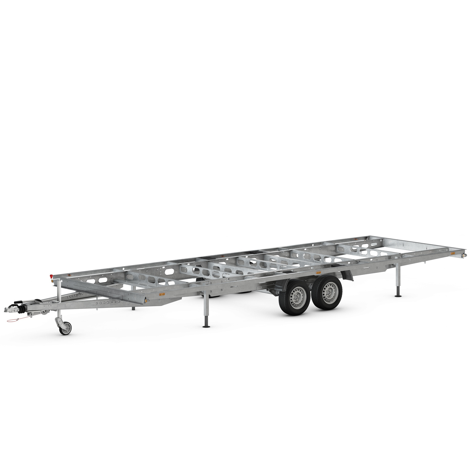 Plateauwagen chassis voor Tiny house - 660x244 cm - tandem - bruto laadvermogen 3500 kg