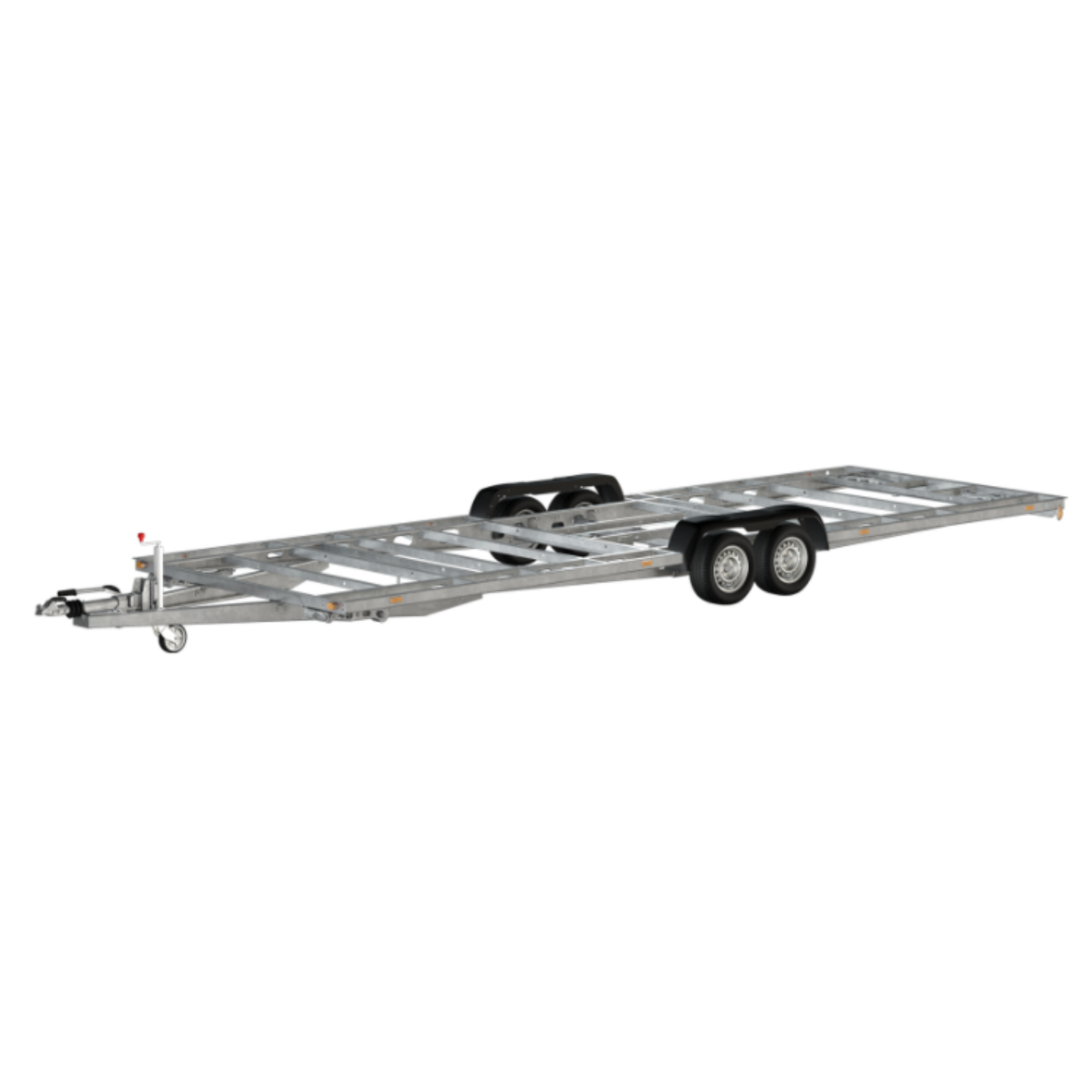 Plateauwagen chassis voor Tiny house - 600x244 cm - bruto laadvermogen 3500 kg