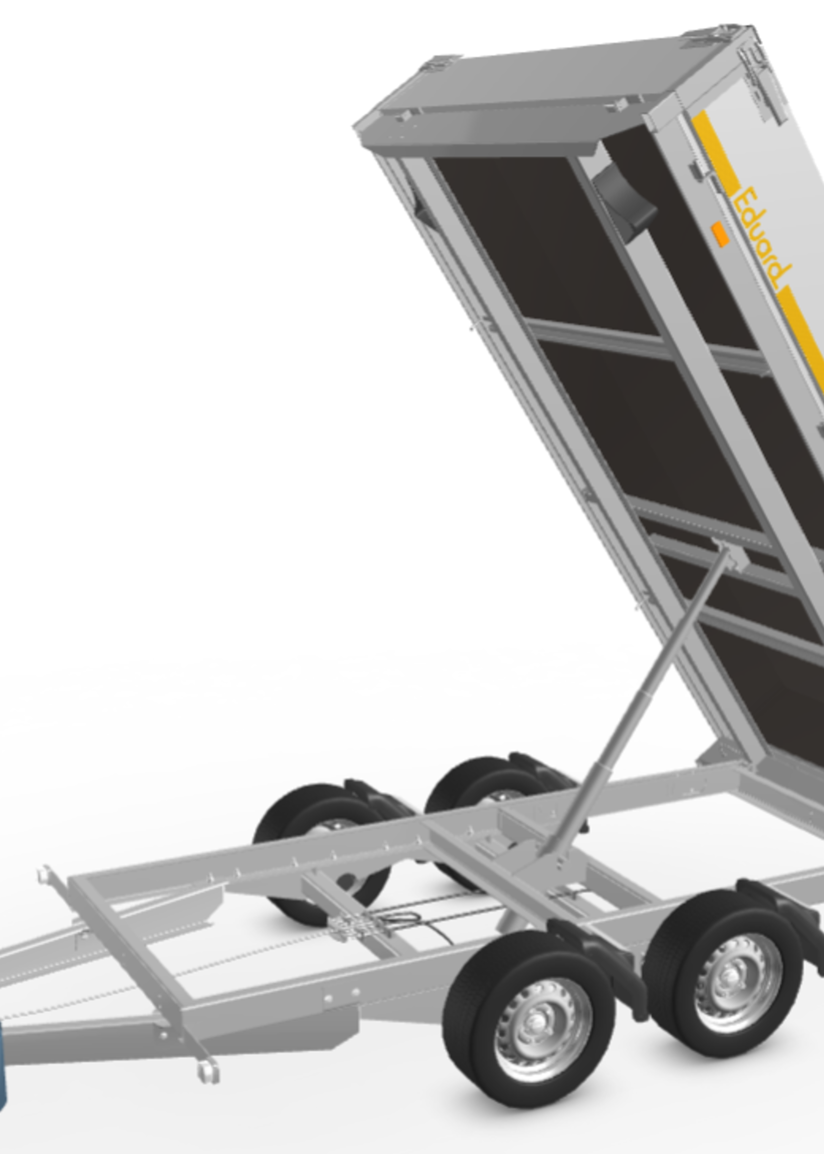 Eduard Eduard achterwaartse kipper 2700 kg - handpomp - 310x180 cm
