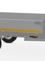 Eduard Geremde Eduard plateauwagen - 310x160 cm - 1000 kg bruto laadvermogen - 72 cm laadvloerhoogte - 30 cm borden