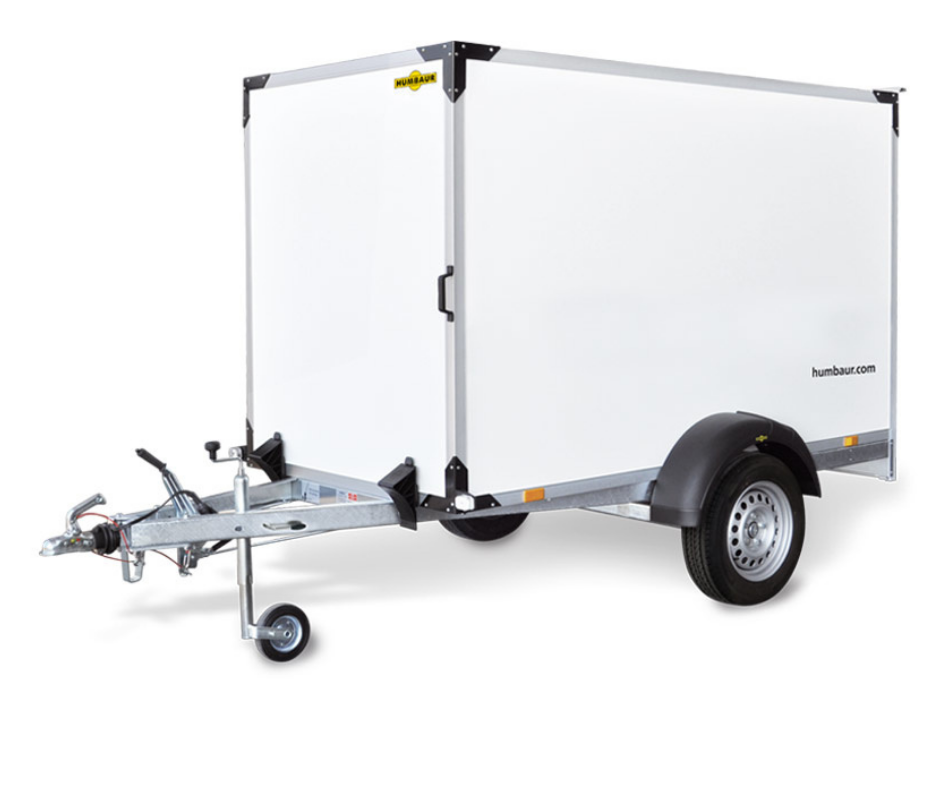 Humbaur HK 752513-15P gesloten aanhanger - 750 kg bruto laadvermogen - 251x132x152 cm laadoppervlak - ongeremd
