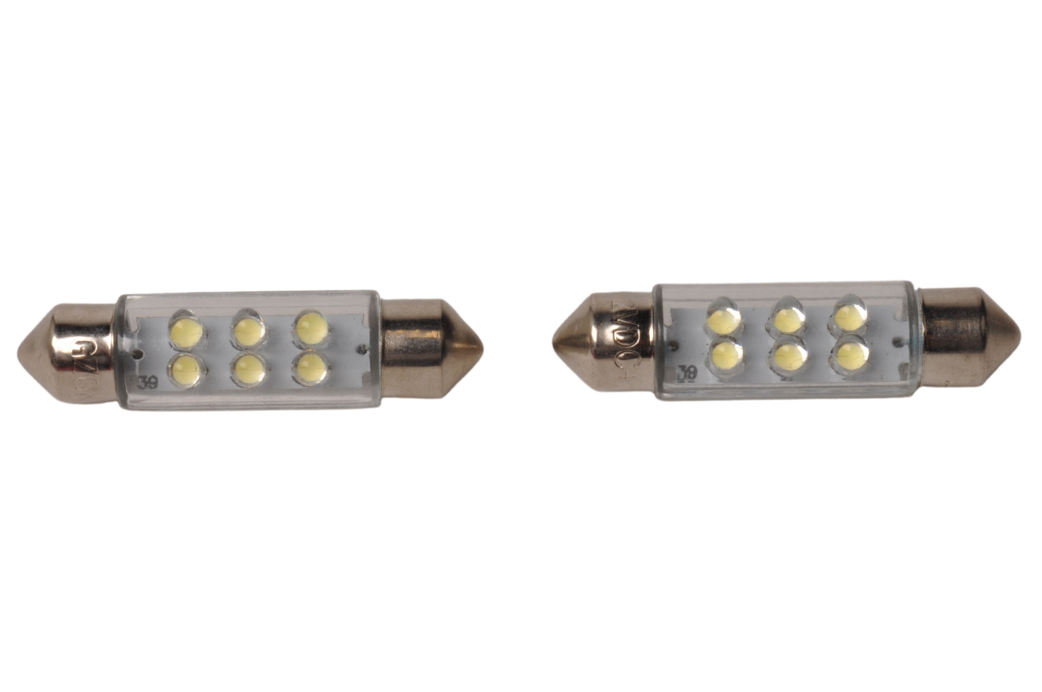 Buislampjes LED in set van twee stuks 12V Super helder licht.