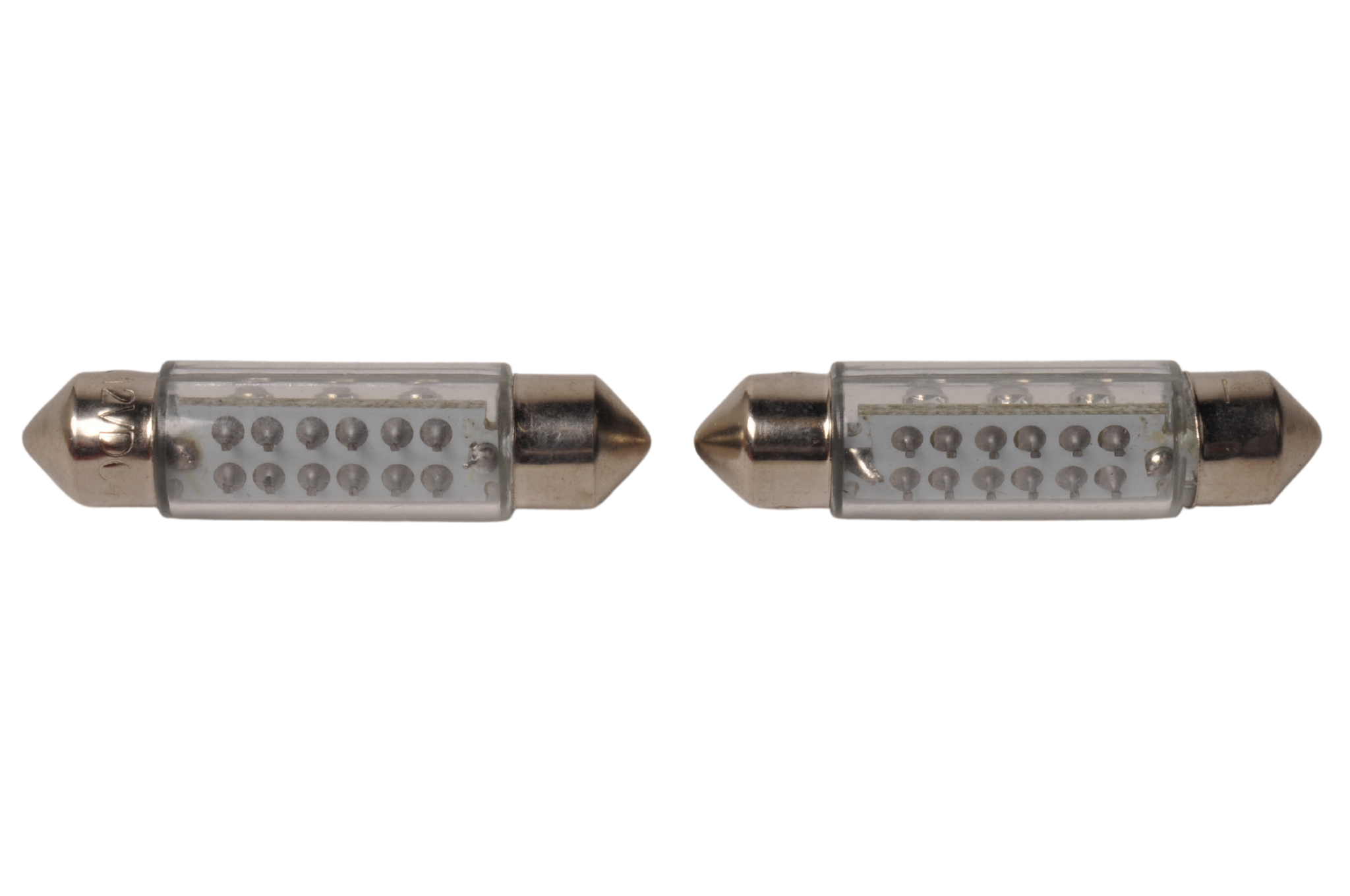 Buislampjes LED in set van twee stuks 12V Super helder licht.