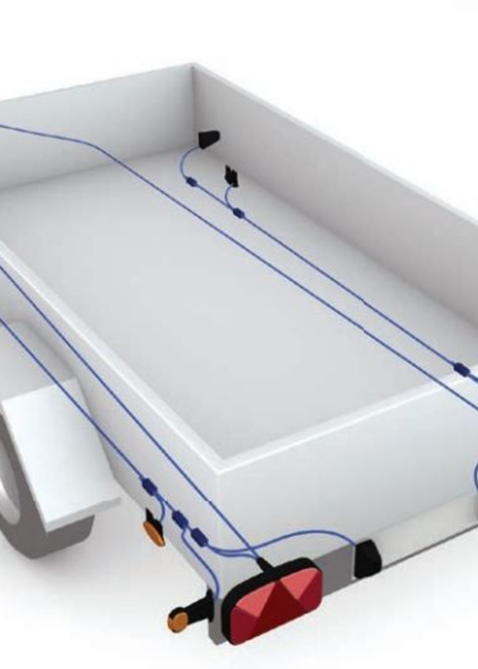 Aspock Aspock Flatpoint 2 - oranje/gele markeringslamp - connector aansluiting - LED - op houder