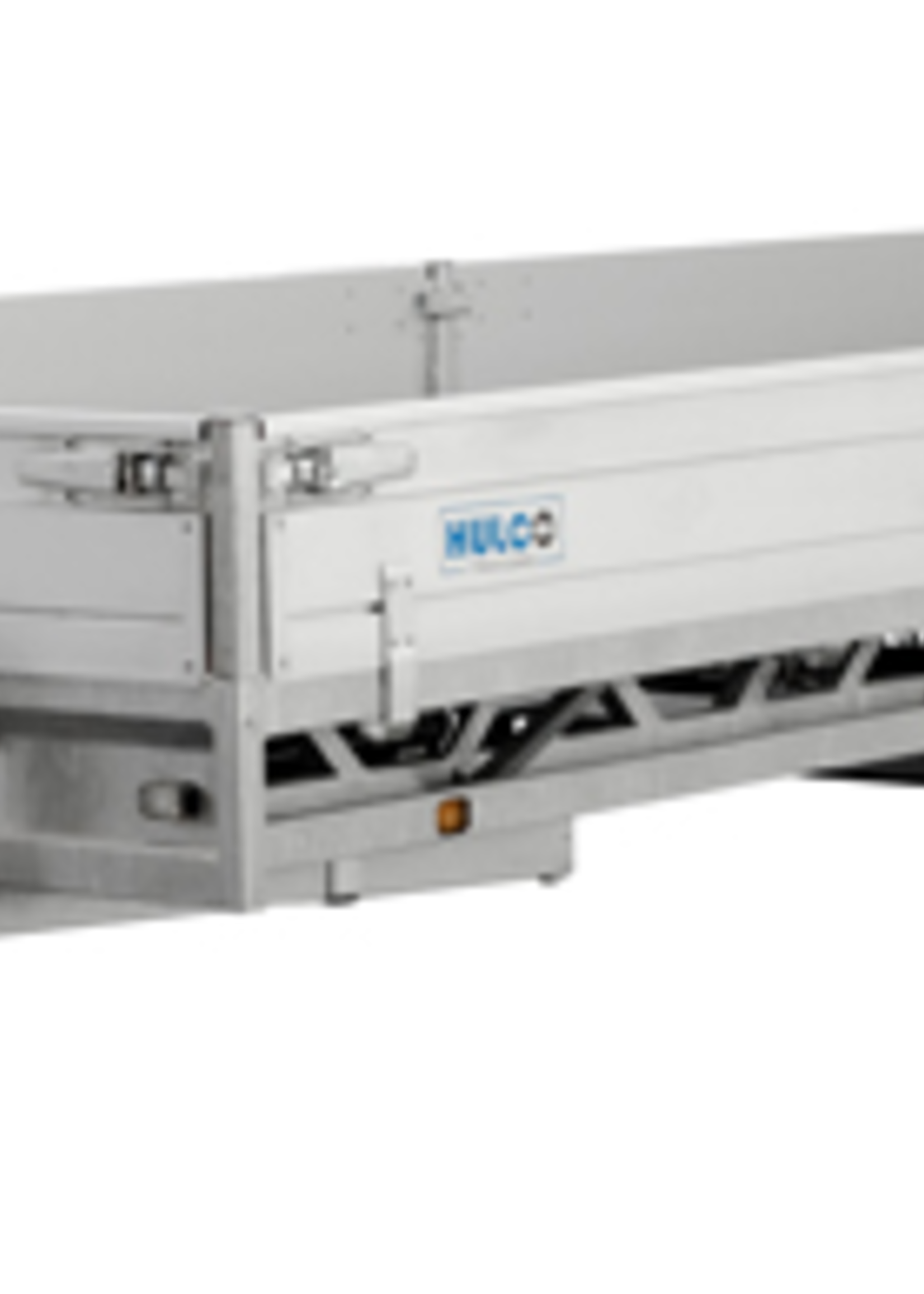 Hulco Geremde Hulco Medax 3 plateauwagen - 611x203 cm laadoppervlak - 3500 kg bruto laadvermogen - 30 cm borden