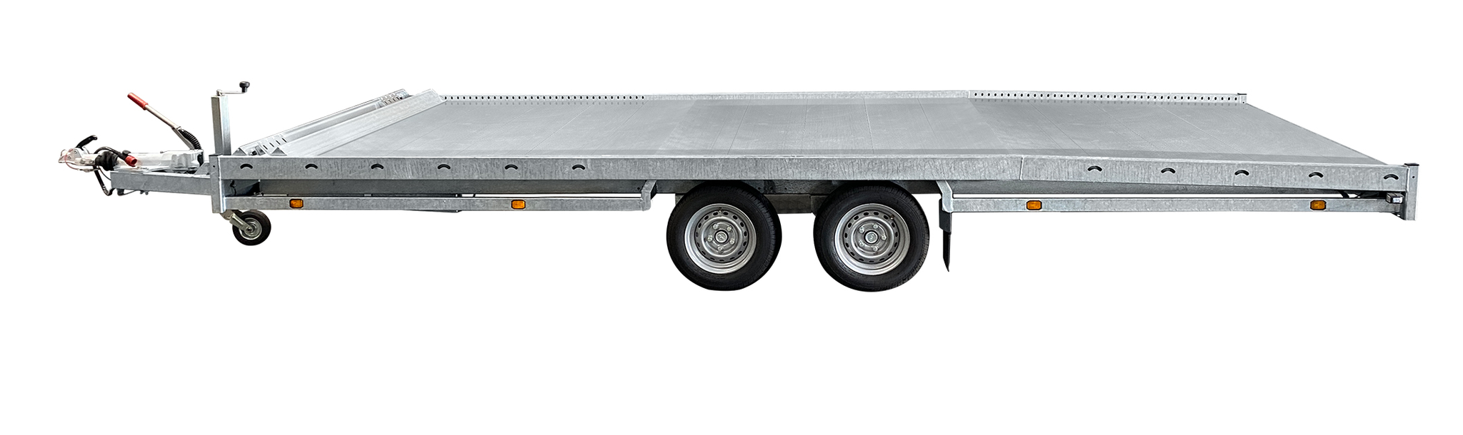 SHOWROOM MODEL - Geremde Hulco Carax autotransporter - 440x207 cm - 3000 kg bruto laadvermogen - 56 cm laadvloerhoogte - inclusief oprijplaten