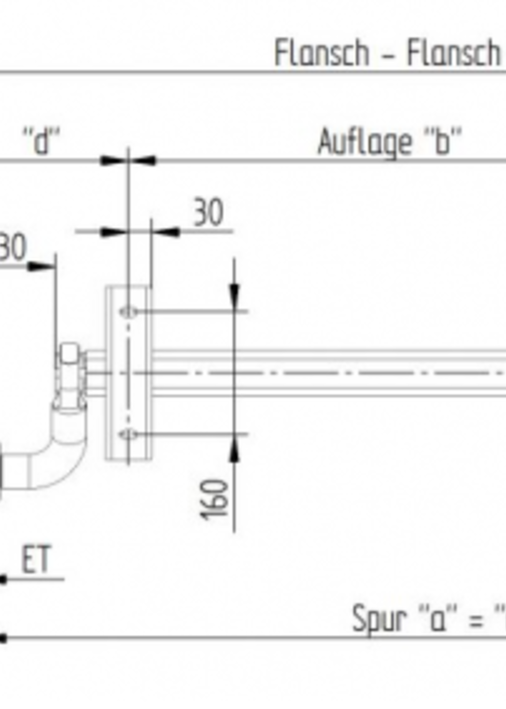 Knott Ongeremde torsie as - padmaat 1500 mm - flensmaat 1870 mm - 750 kg - 4x100