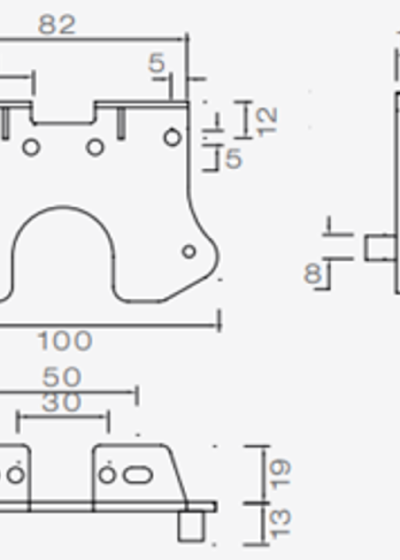 Aspock Aspock Flatpoint 2 - oranje/gele markeringslamp - connector aansluiting - LED - op houder