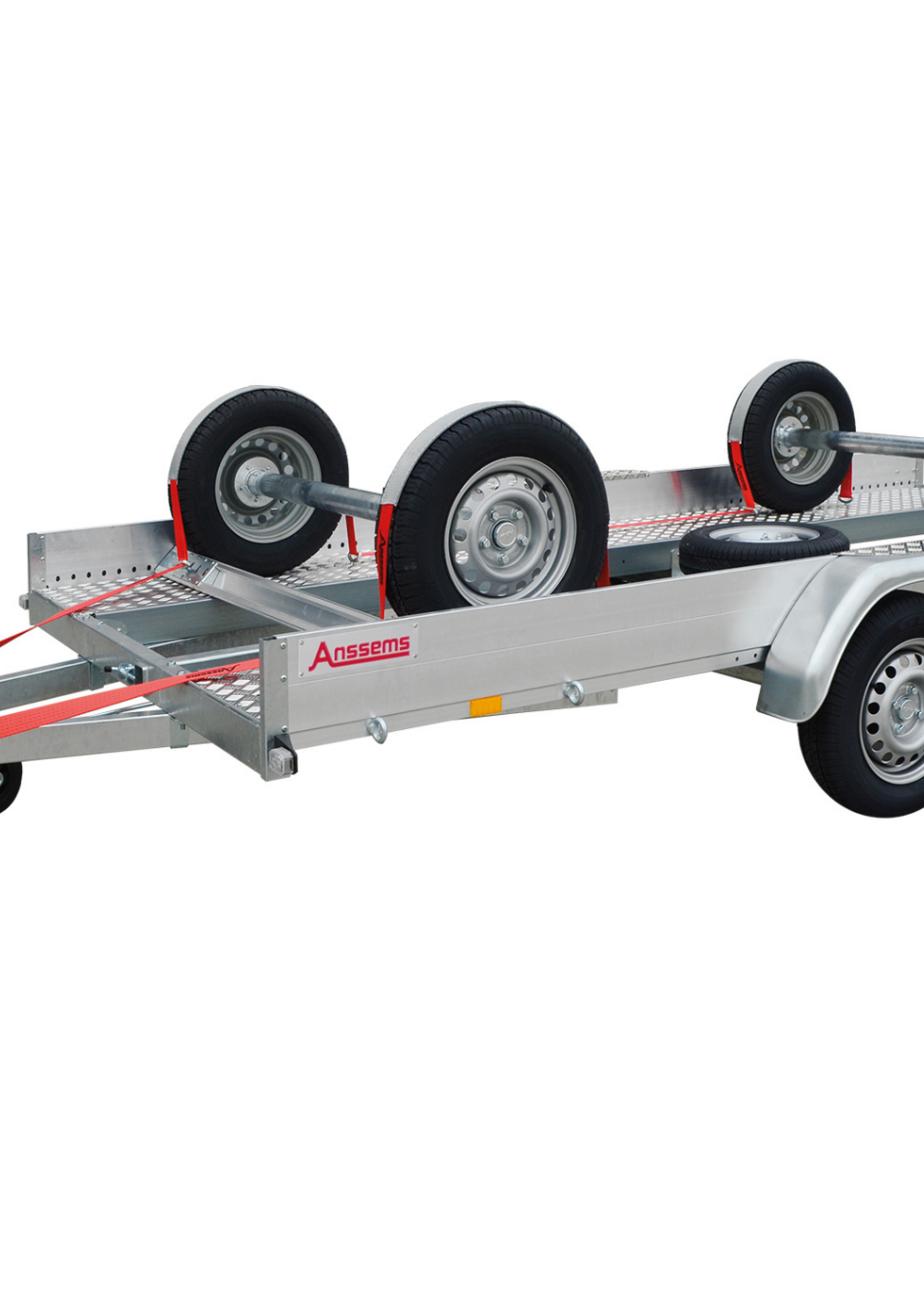 Anssems Easy fix autotransporter spanbanden - Rood - geschikt voor Anssems AMT / MSX