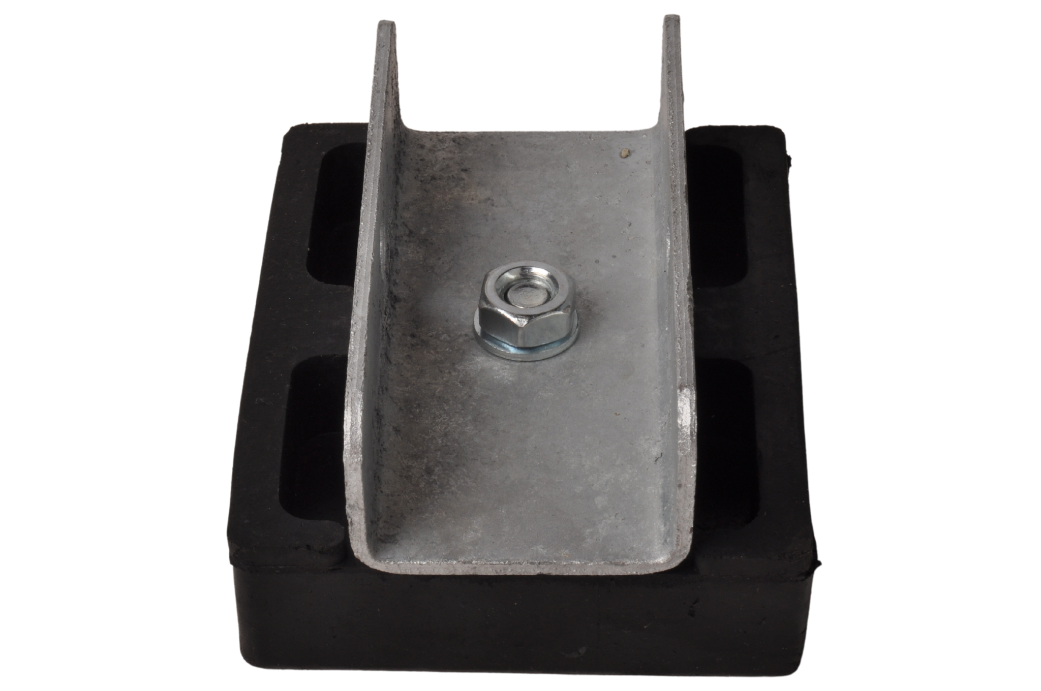 Stootkussen op houder - 120x100x35 mm - zwart