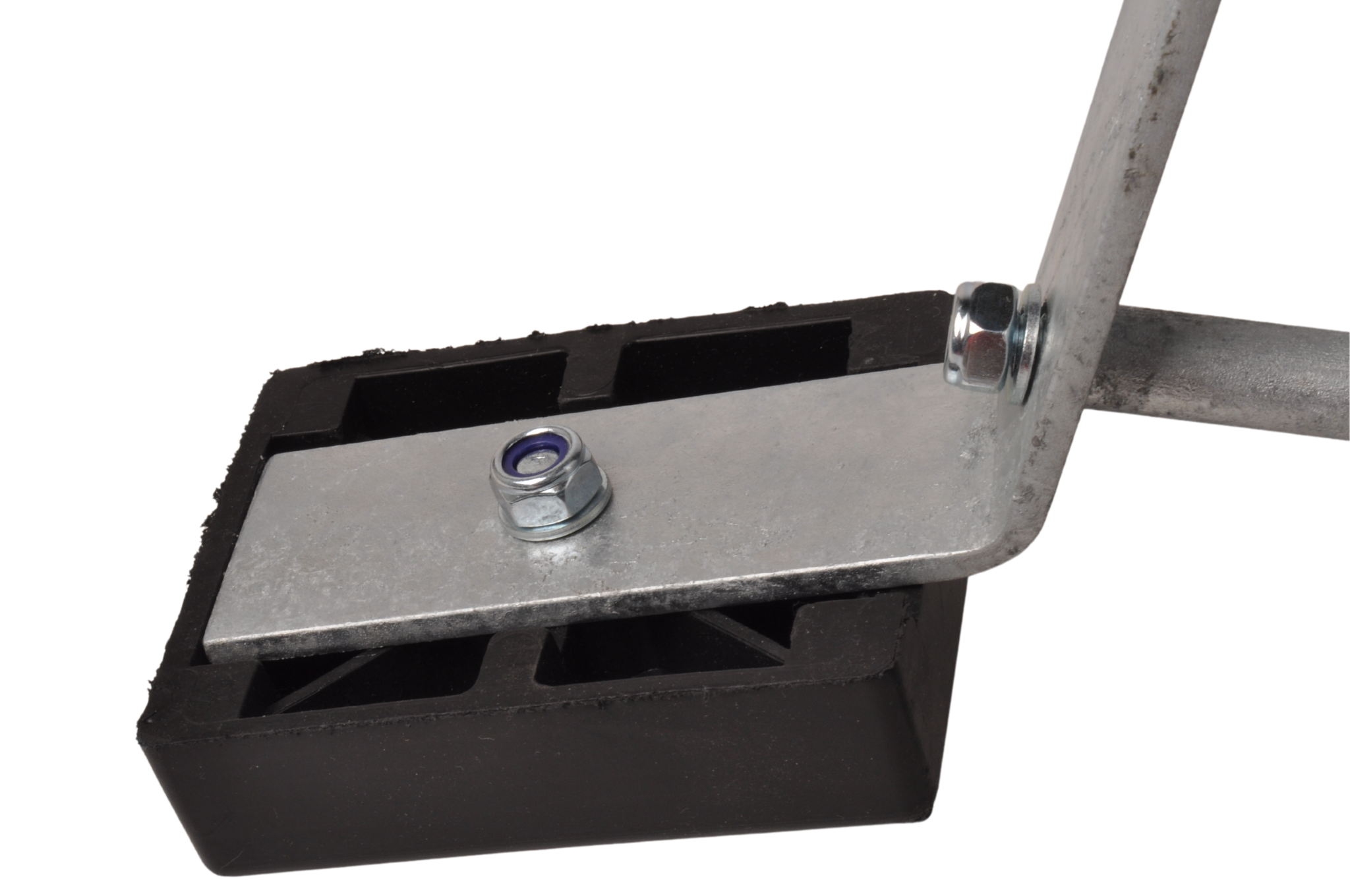 Bootvangmuil / boegsteun met houder voor koker 60×60 mm