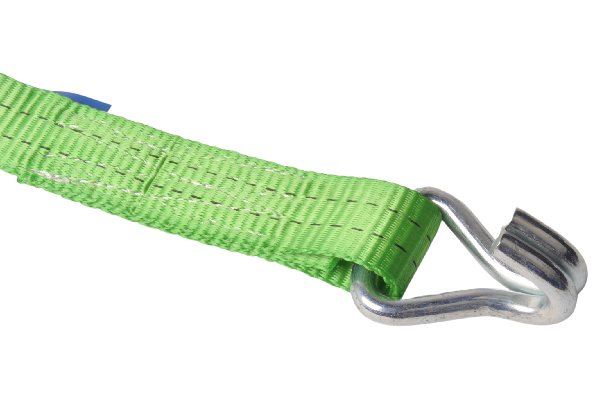 Set van 4 spanbanden 600x3,5 cm - groen - breekbelasting 2000 kg