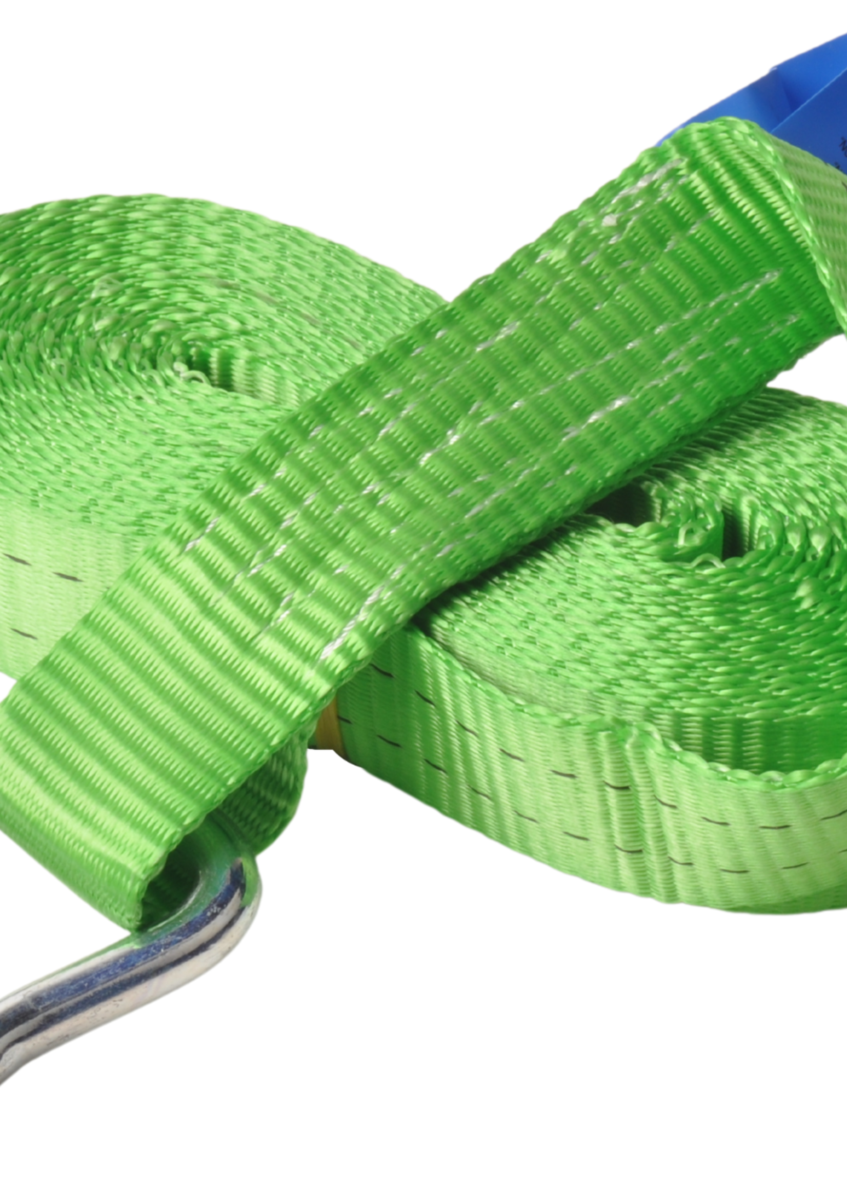Cantonal Set van 4 spanbanden 600x3,5 cm - groen - breekbelasting 2000 kg