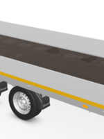 Eduard Geremde Eduard plateauwagen - 406x200 cm - 2700 kg bruto laadvermogen - 63 cm laadvloerhoogte - 30 cm borden - inclusief oprijplaten