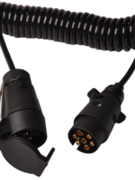 Cantonal Spiraalkabel 70 > 175 cm - 7P (M) <> 7P (F)