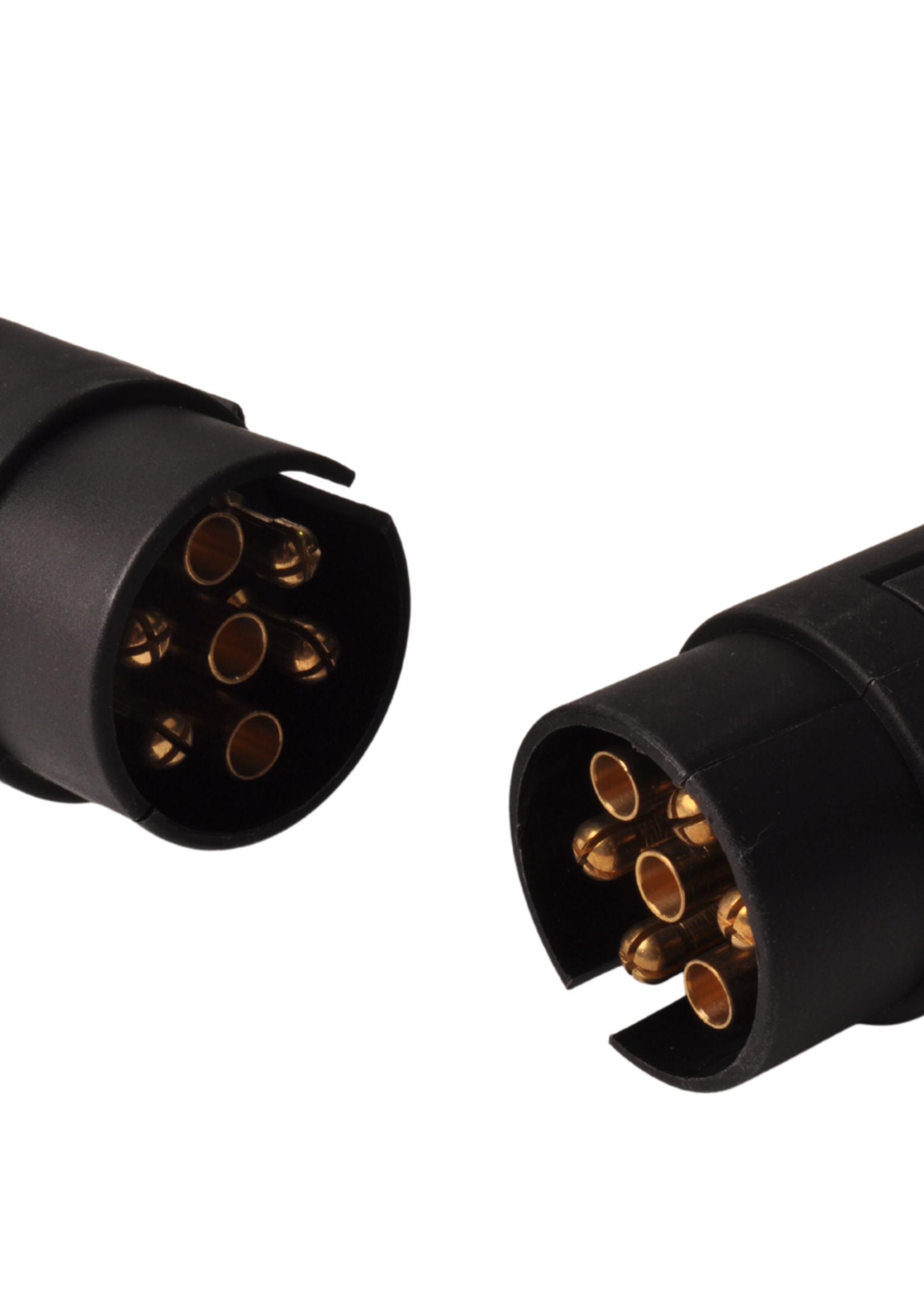 Cantonal Premium verloop spiraalkabel 7 aderig met 2x 7-polige stekker - 90 tot 250 cm