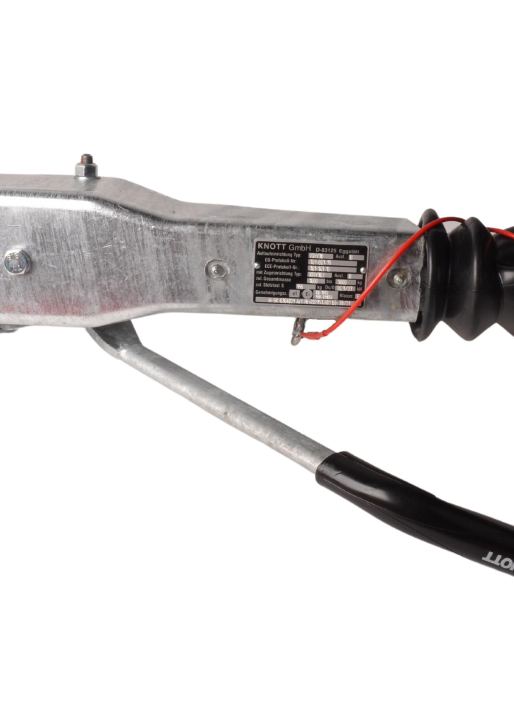Knott Knott oplooprem aanhanger KRV30BGF - 3000 kg maximaal trekvermogen - koker 80 mm aansluiting