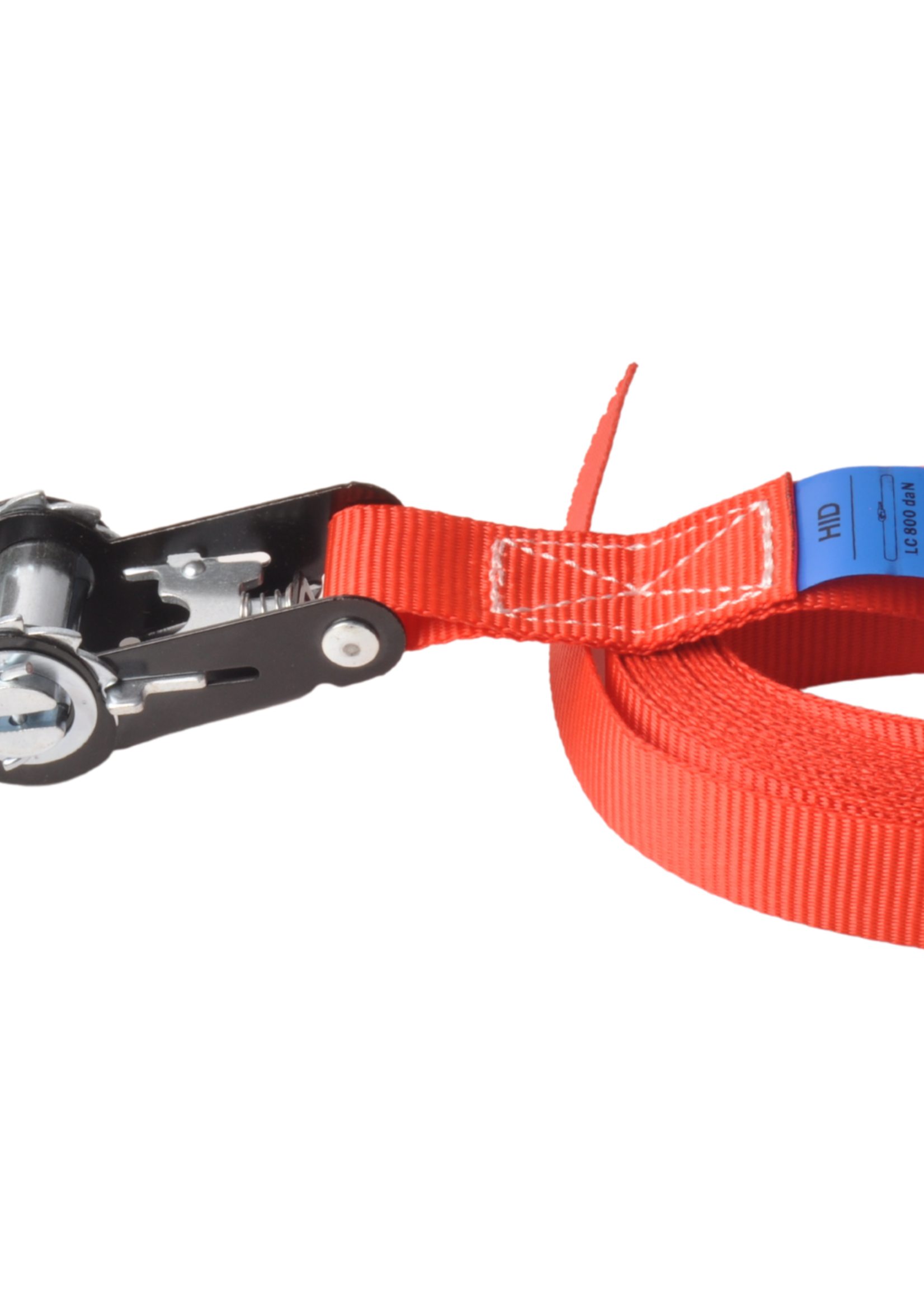 Cantonal Spanband set van 2 stuks rood 500x2,5 cm (750 kg)