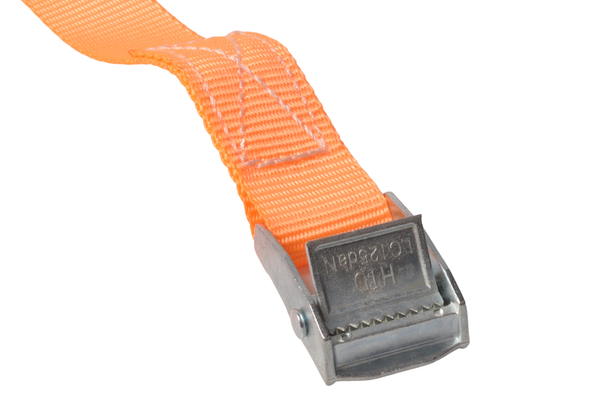 Sjorband oranje 195x2,5 cm (250 kg) 2-delig - set van 4 stuks