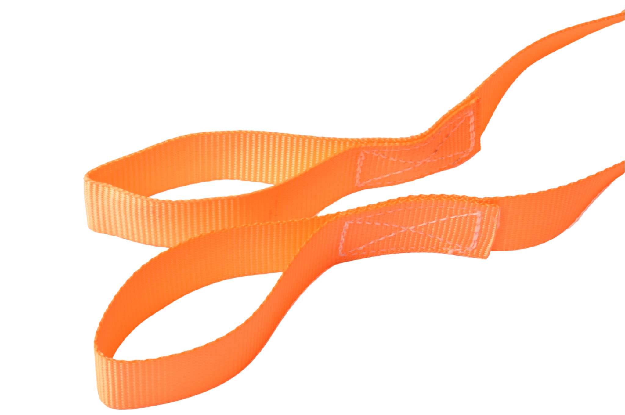 Sjorband oranje 195x2,5 cm (250 kg) 2-delig - set van 4 stuks