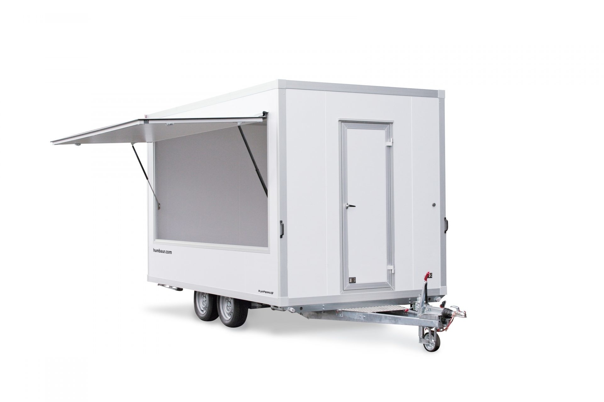Humbaur verkoopwagen 419x213x228 cm - 2000 kg bruto laadvermogen - klep inclusief gasveer