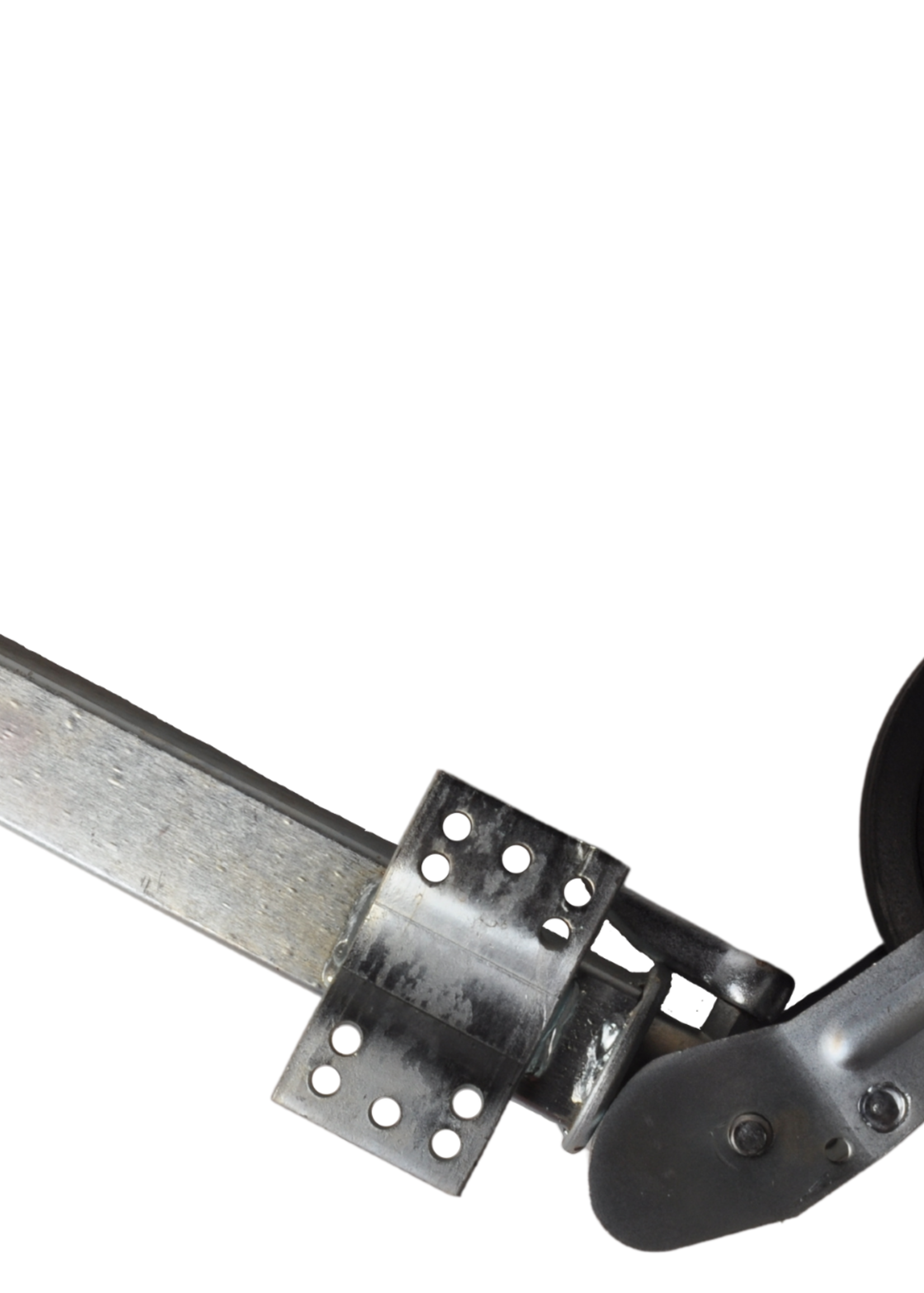 Cantonal Opklapbaar Neuswiel VIERKANT 60mm (grote bevestigingsplaat)