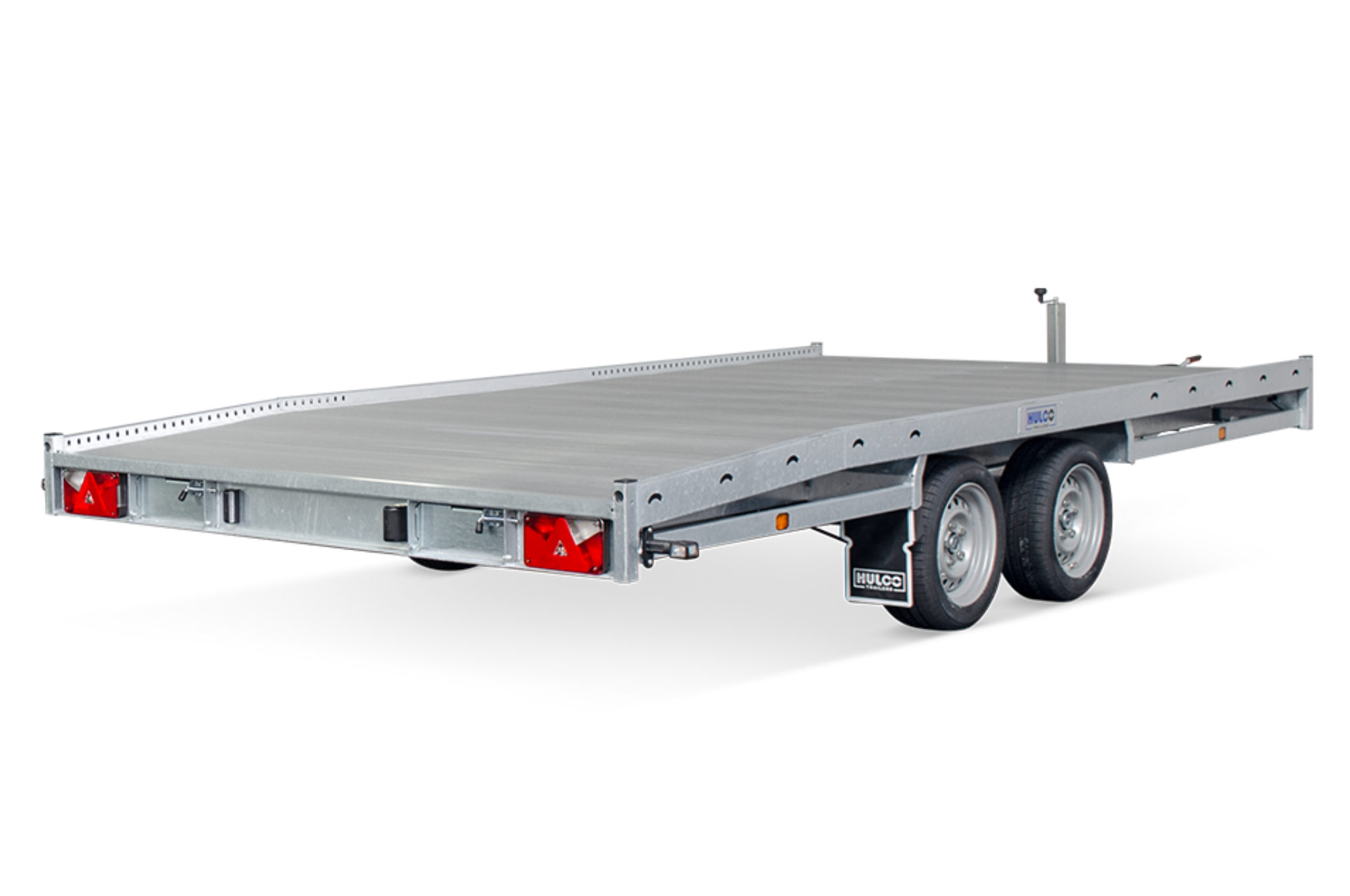 SHOWROOM MODEL - Geremde Hulco Carax autotransporter - 440x207 cm - 3000 kg bruto laadvermogen - 56 cm laadvloerhoogte - inclusief oprijplaten