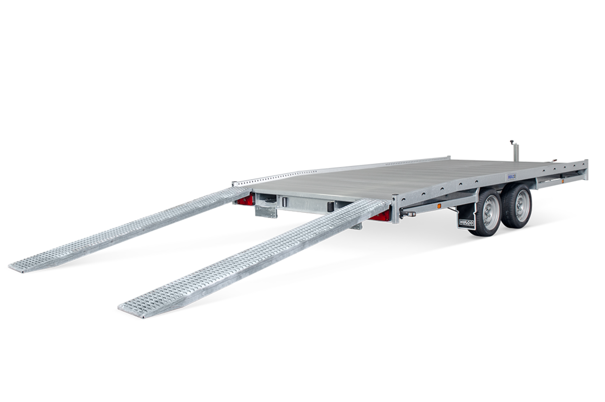 SHOWROOM MODEL - Geremde Hulco Carax autotransporter - 440x207 cm - 3000 kg bruto laadvermogen - 56 cm laadvloerhoogte - inclusief oprijplaten