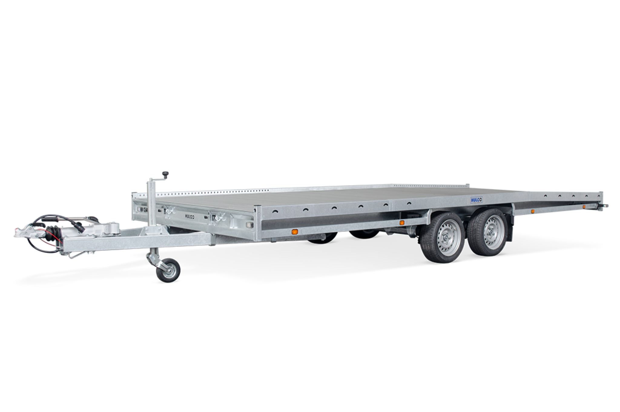 SHOWROOM MODEL - Geremde Hulco Carax autotransporter - 440x207 cm - 3000 kg bruto laadvermogen - 56 cm laadvloerhoogte - inclusief oprijplaten