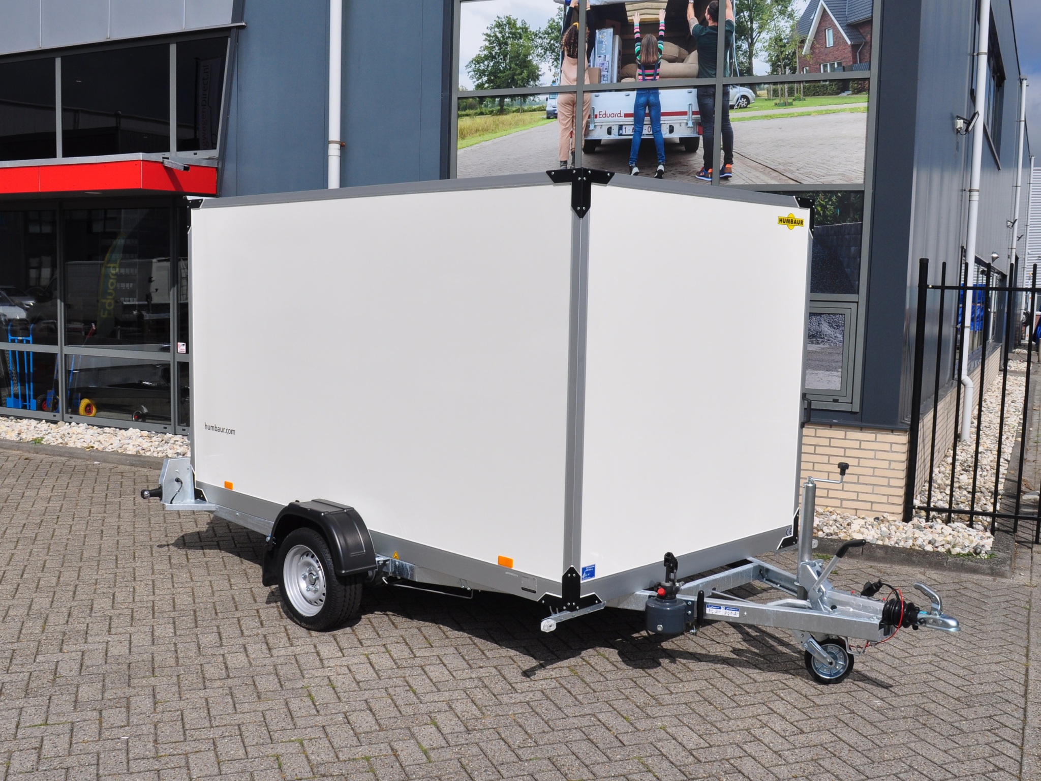 Humbaur HKT zakbare gesloten aanhanger - 1800 kg bruto laadvermogen - 310x176x180 cm laadoppervlak - geremd