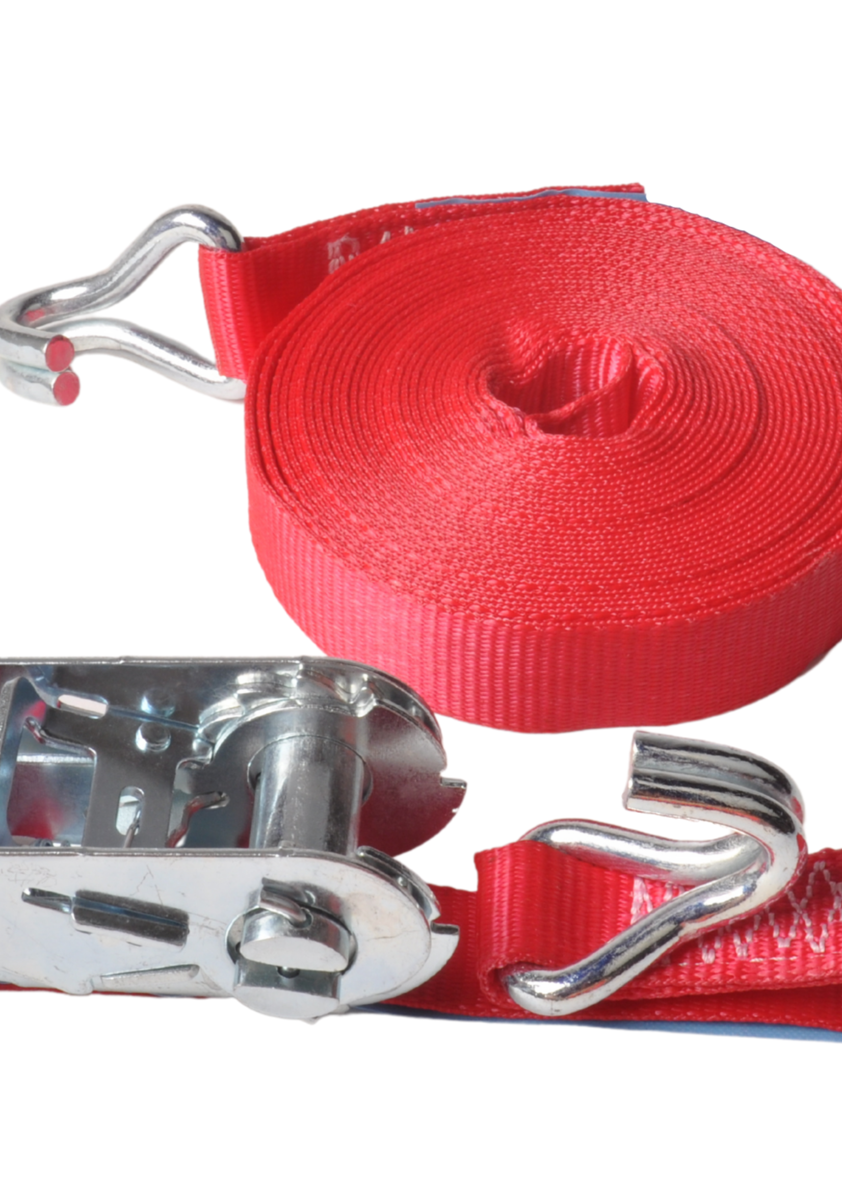 Cantonal Spanband set van 2 stuks rood 700x2,5 cm (750 kg)