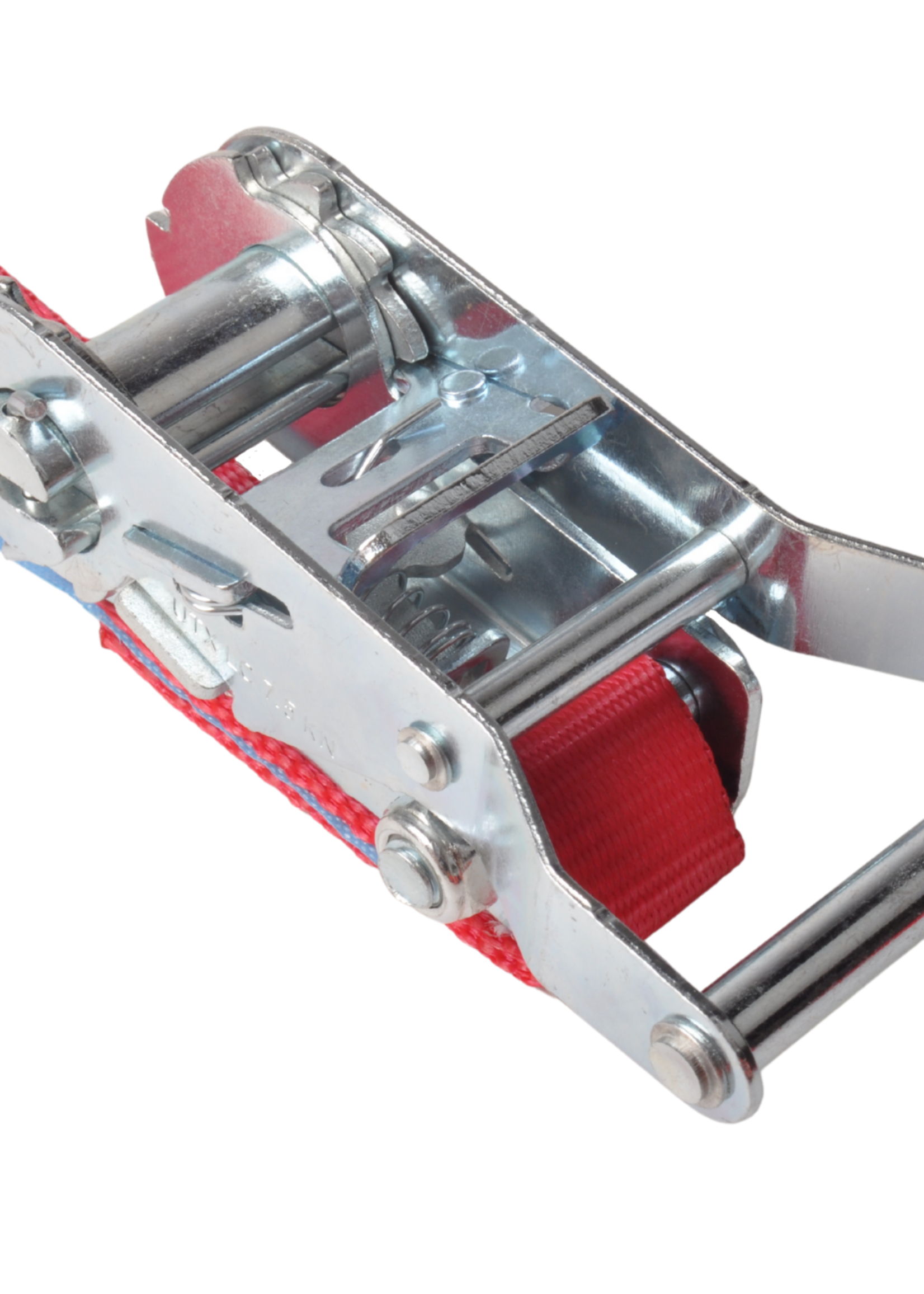Cantonal Spanband set van 2 stuks rood 700x2,5 cm (750 kg)