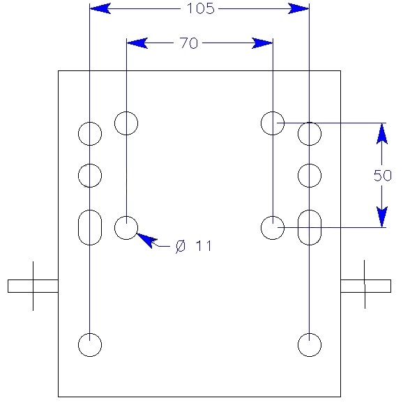 Gegalvaniseerd stalen neuswielconsole voor neuswiel & neuswielklem