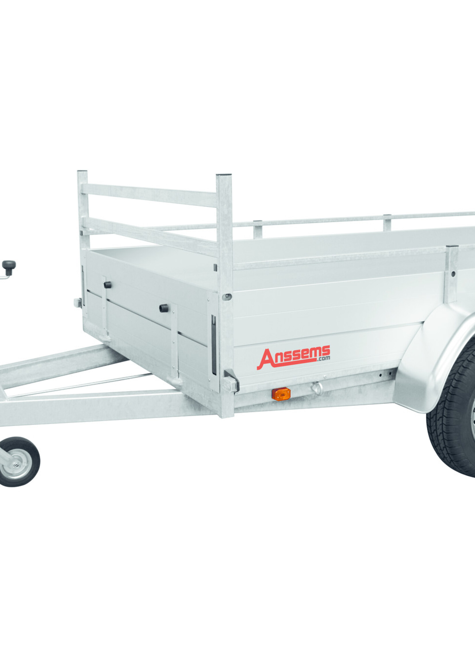 Cantonal Staatsbosbeheer Anssems BSX 2500 bakwagen - 2500 kg bruto laadvermogen - 301x150 cm laadoppervlak - geremd