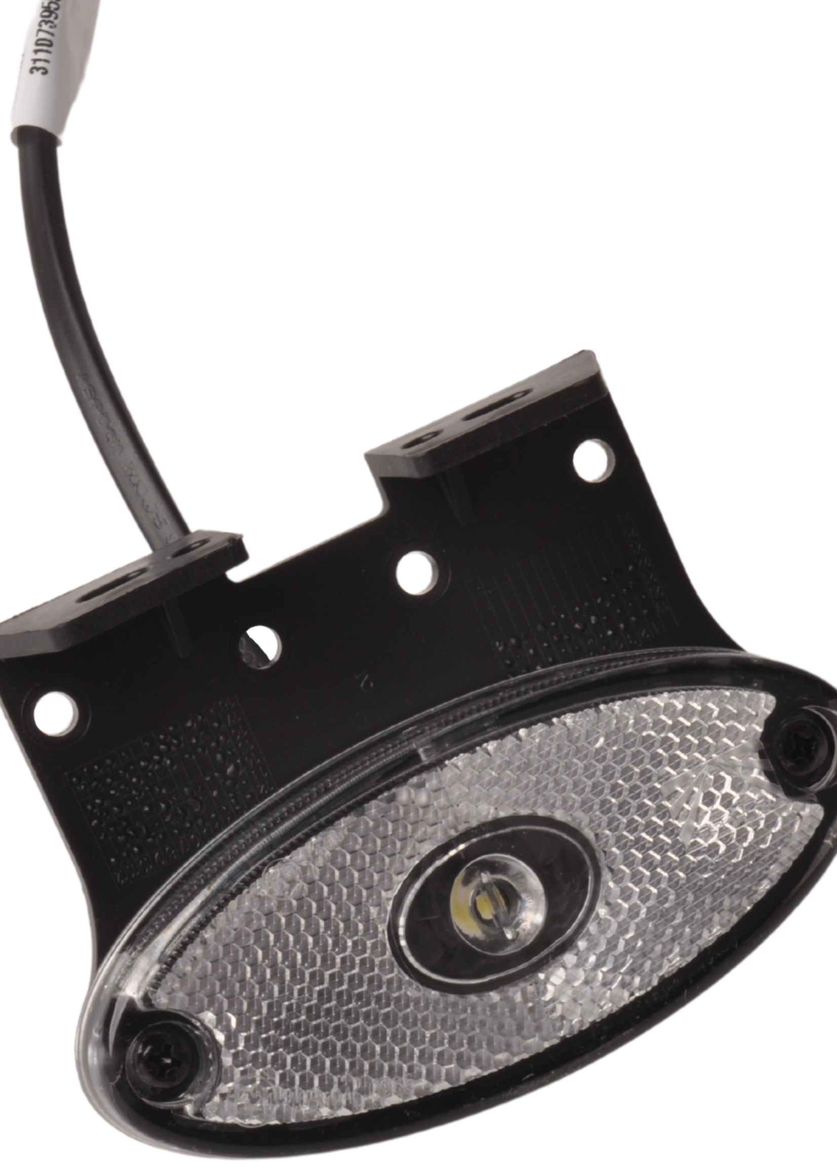 Aspock Aspock Flatpoint 2 - witte markeringslamp -  50 cm DC kabel - LED - op houder
