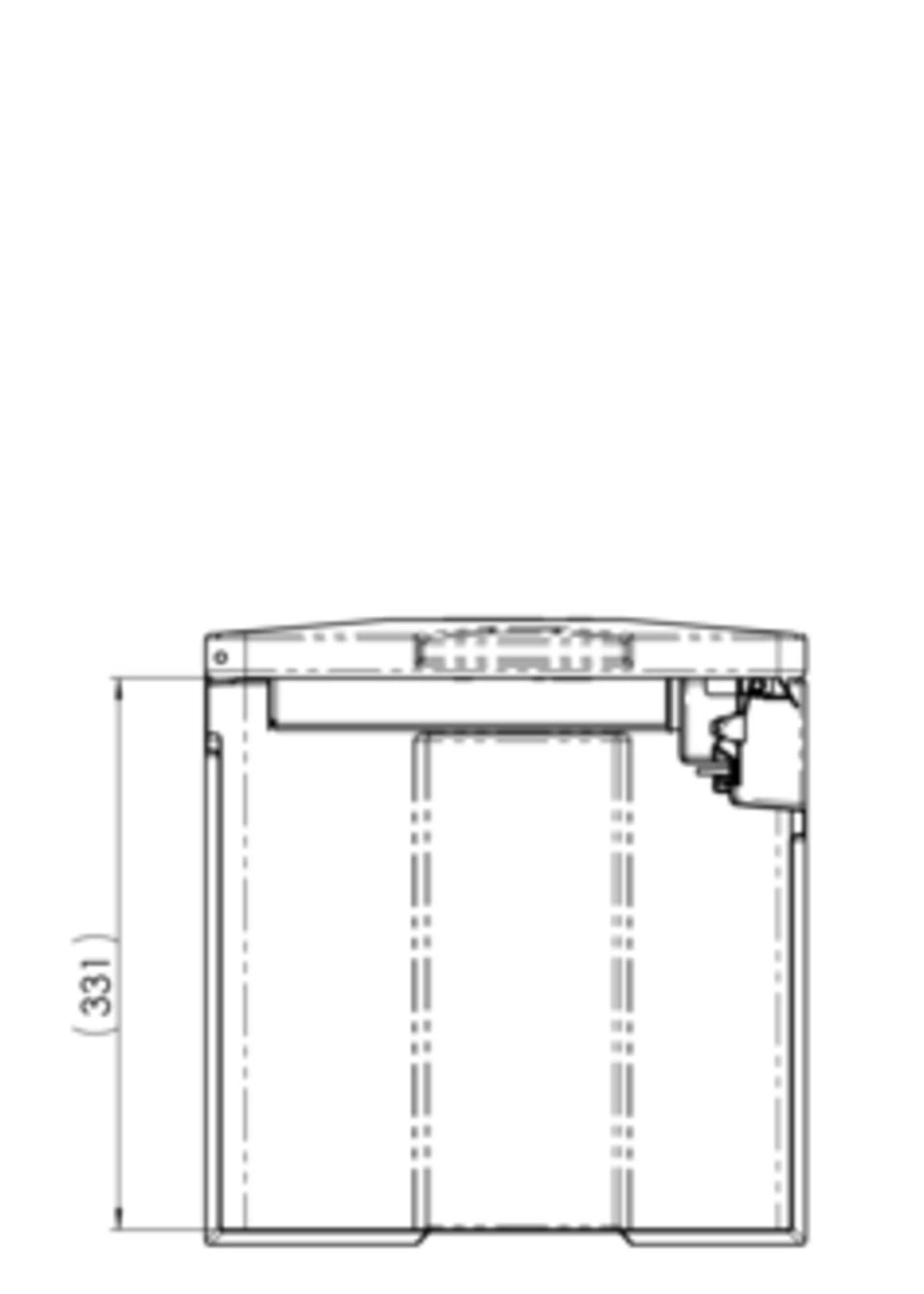 AL-KO AL-KO profi V-box bovenbouw disselkist/gereedschapkist/disselbak 766/639x360x375 mm