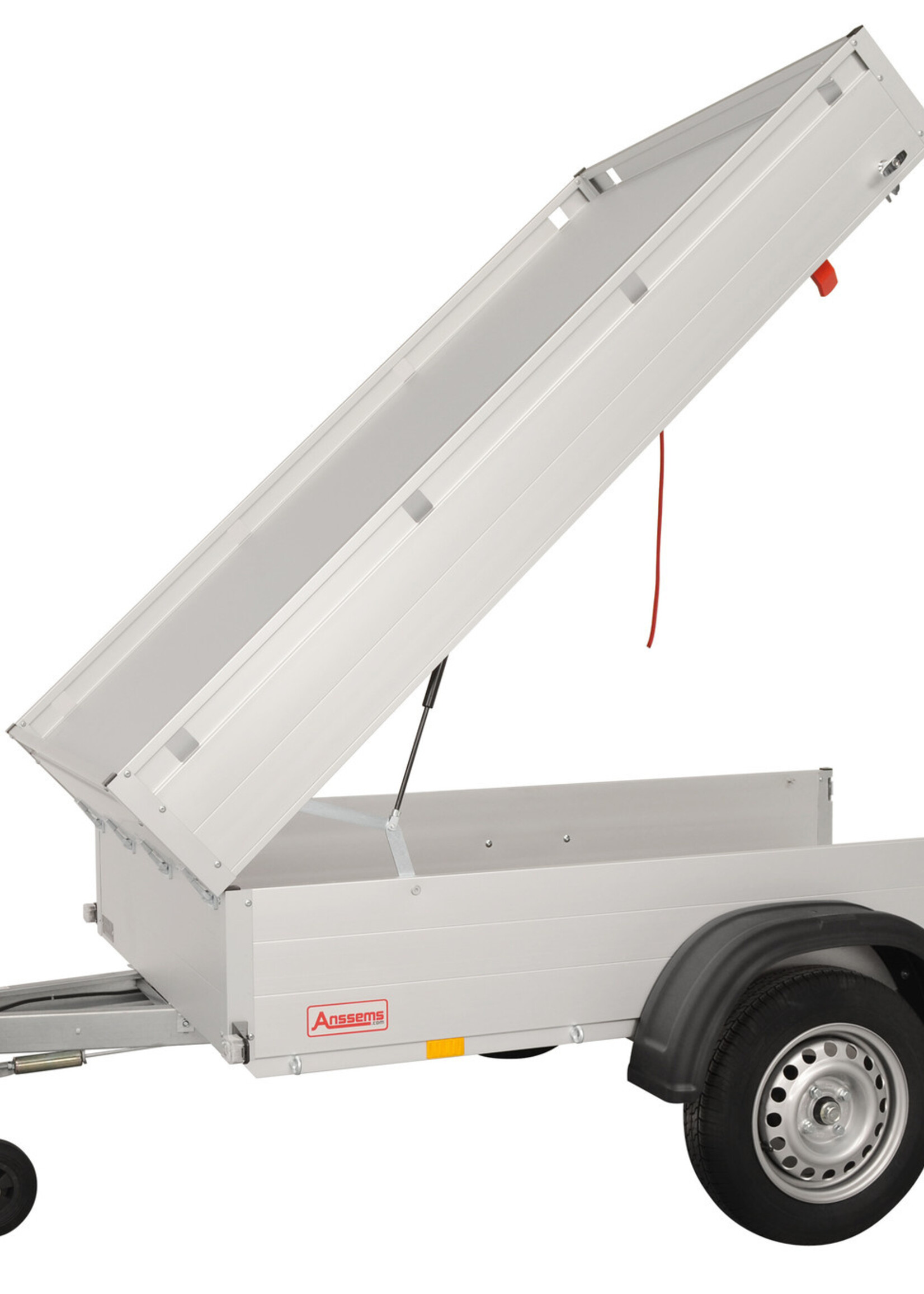 Cantonal Staatsbosbeheer geremde Anssems bagagewagen 211x126x48 cm - 750 kg bruto laadvermogen - inclusief deksel