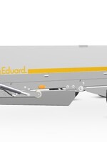 Cantonal Staatsbosbeheer geremde Eduard kantelbare plateauwagen 506x200 cm - 3000 kg bruto laadvermogen - handpomp bediening