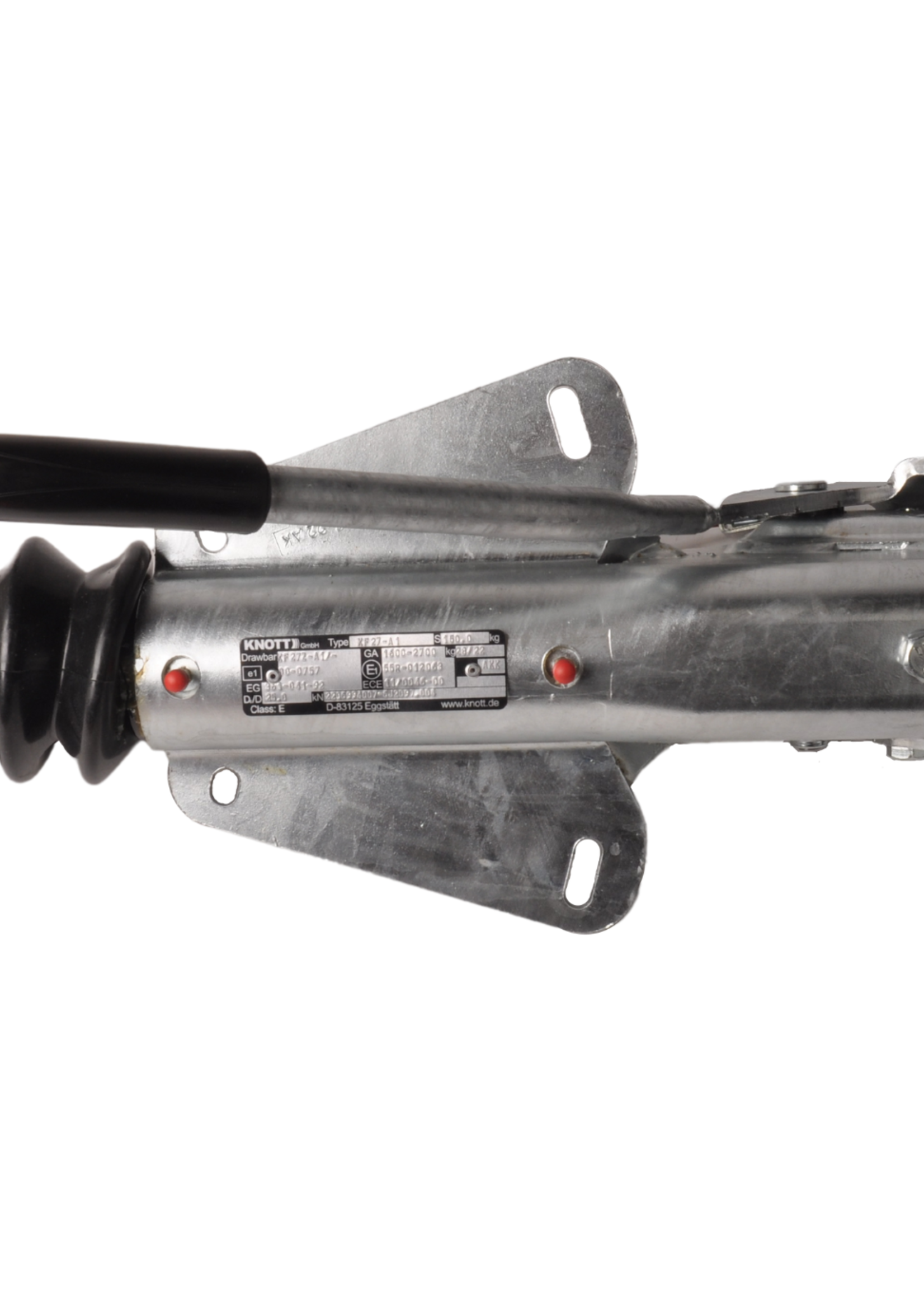 Knott Knott oplooprem aanhanger KF27 – 2700 kg maximaal trekvermogen - V-dissel aansluiting - inclusief neuswielconsole