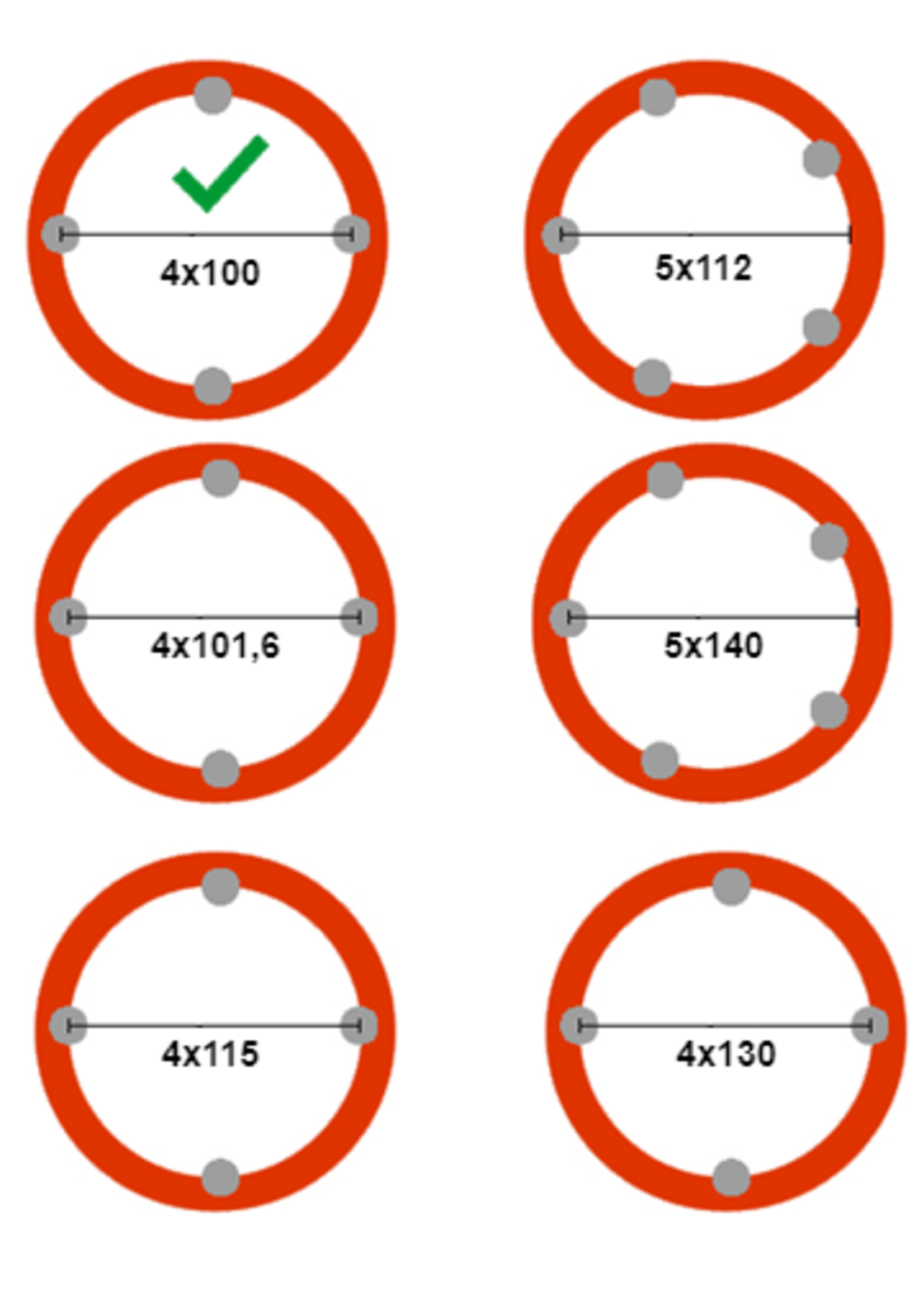 Kenda Compleet wiel - 3.50-8 band + velg - opel steek: 4x100 - 4PR - draagvermogen 170 kg - naafdiameter 60 mm