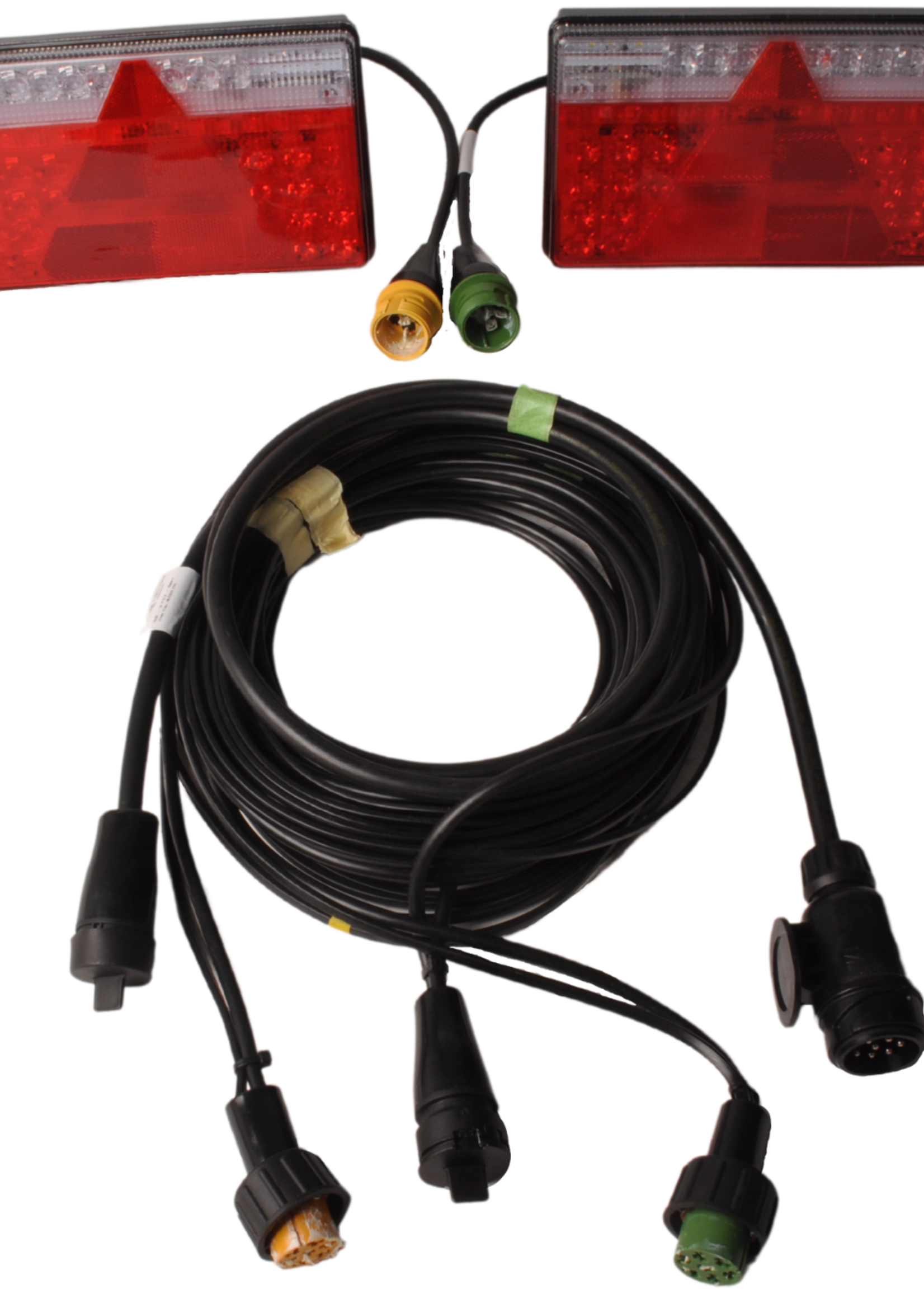 Cantonal Aspock Multiled 2 waterdichte verlichting set IP6K9K gecertificeerd - kies de gewenste hoofdkabel
