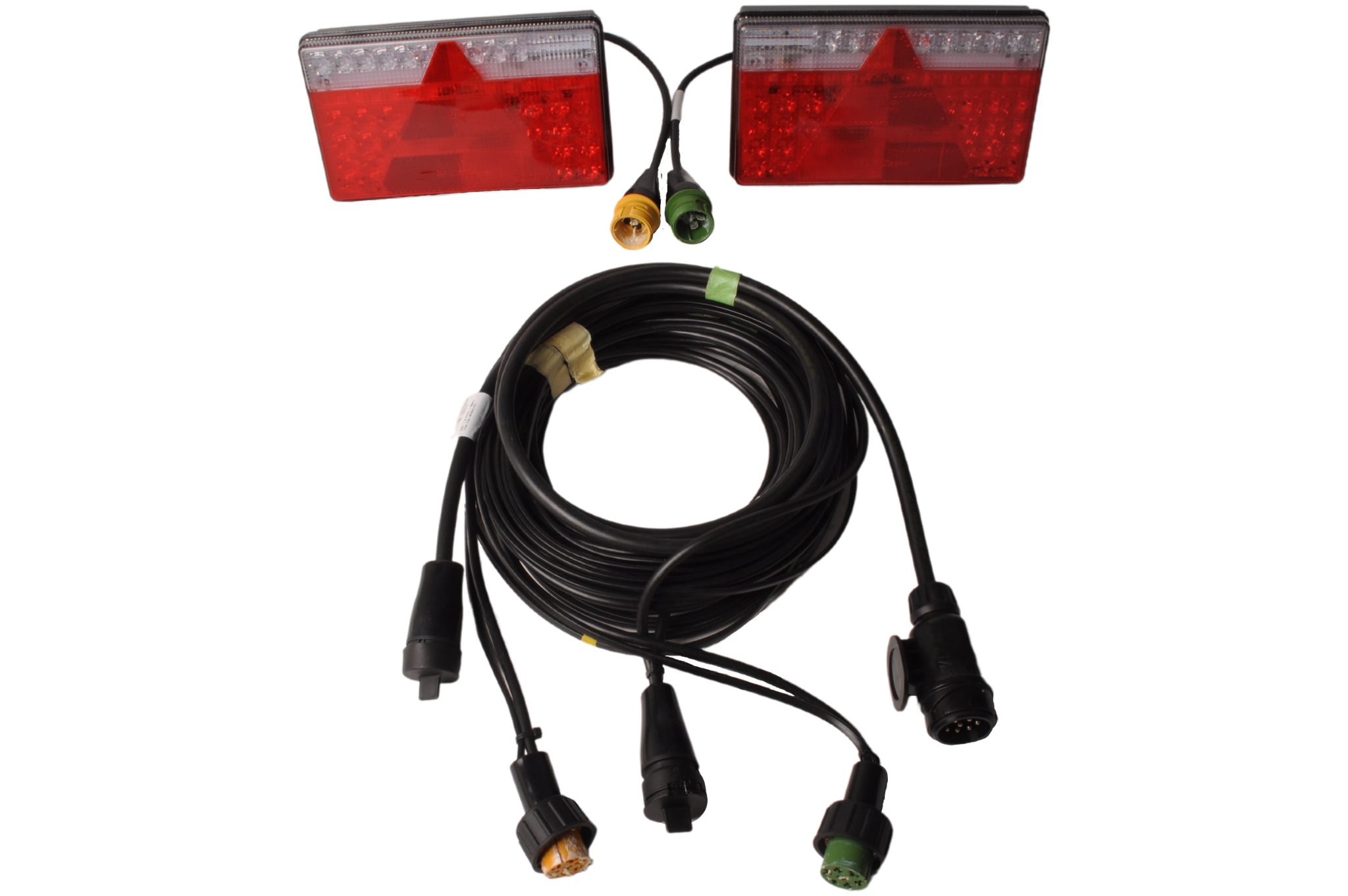 Aspock Multiled 2 waterdichte verlichting set met 670 cm hoofdkabel - 530 cm aftakkingen