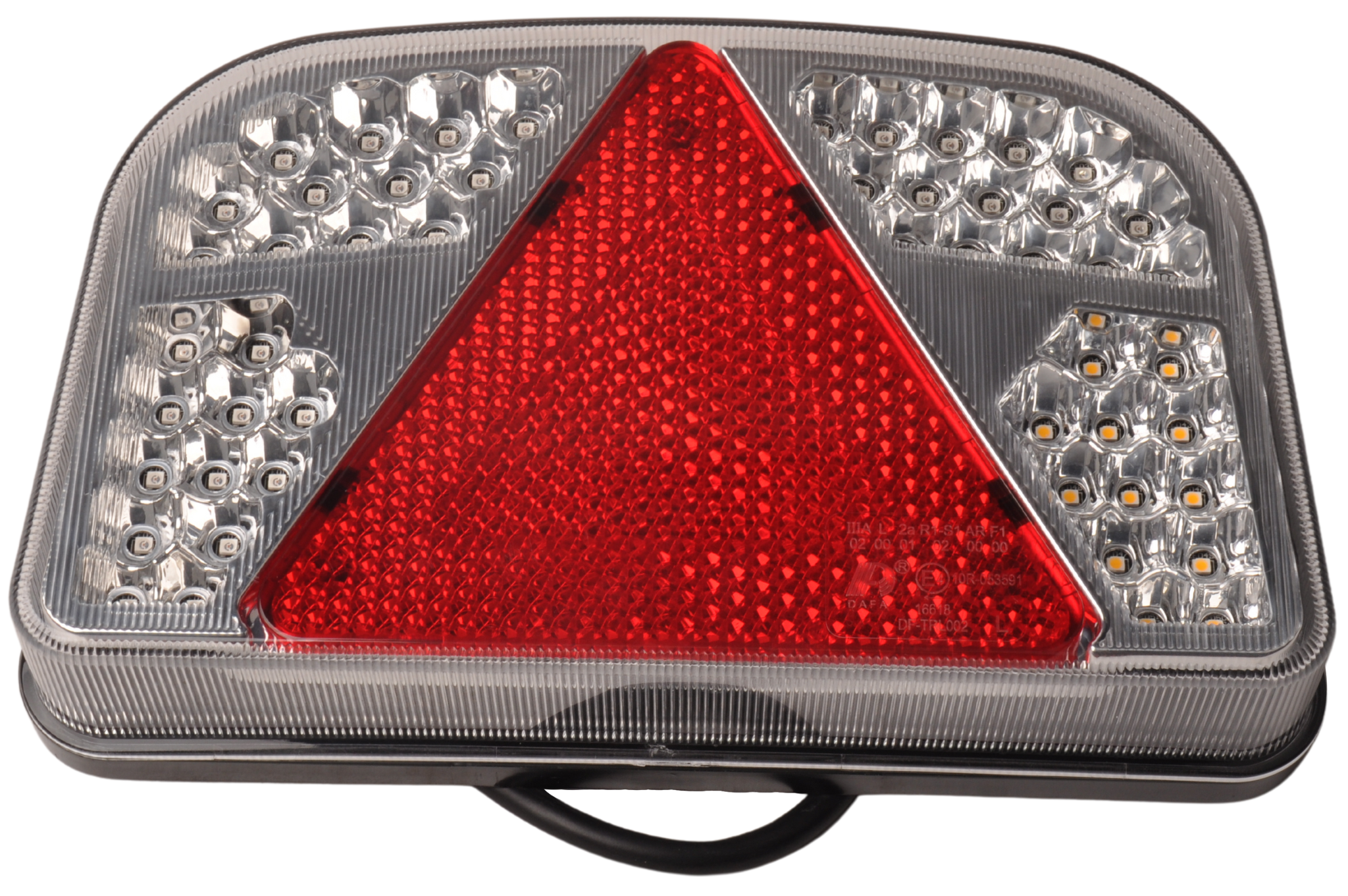 LED achterlicht met 56 LEDs - links - 244x149x48 mm