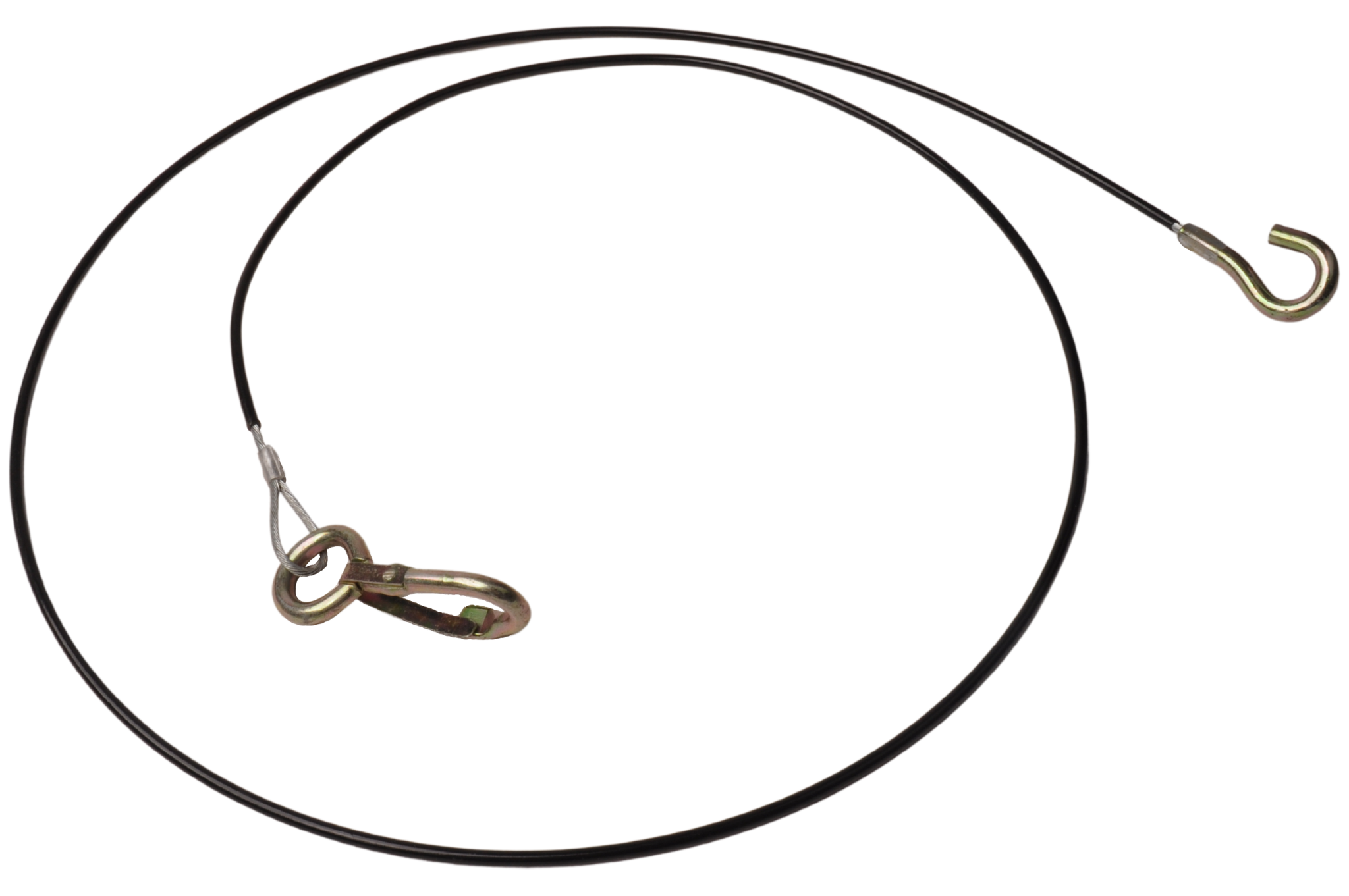 Breekkabel 150 cm knijphaak + haak