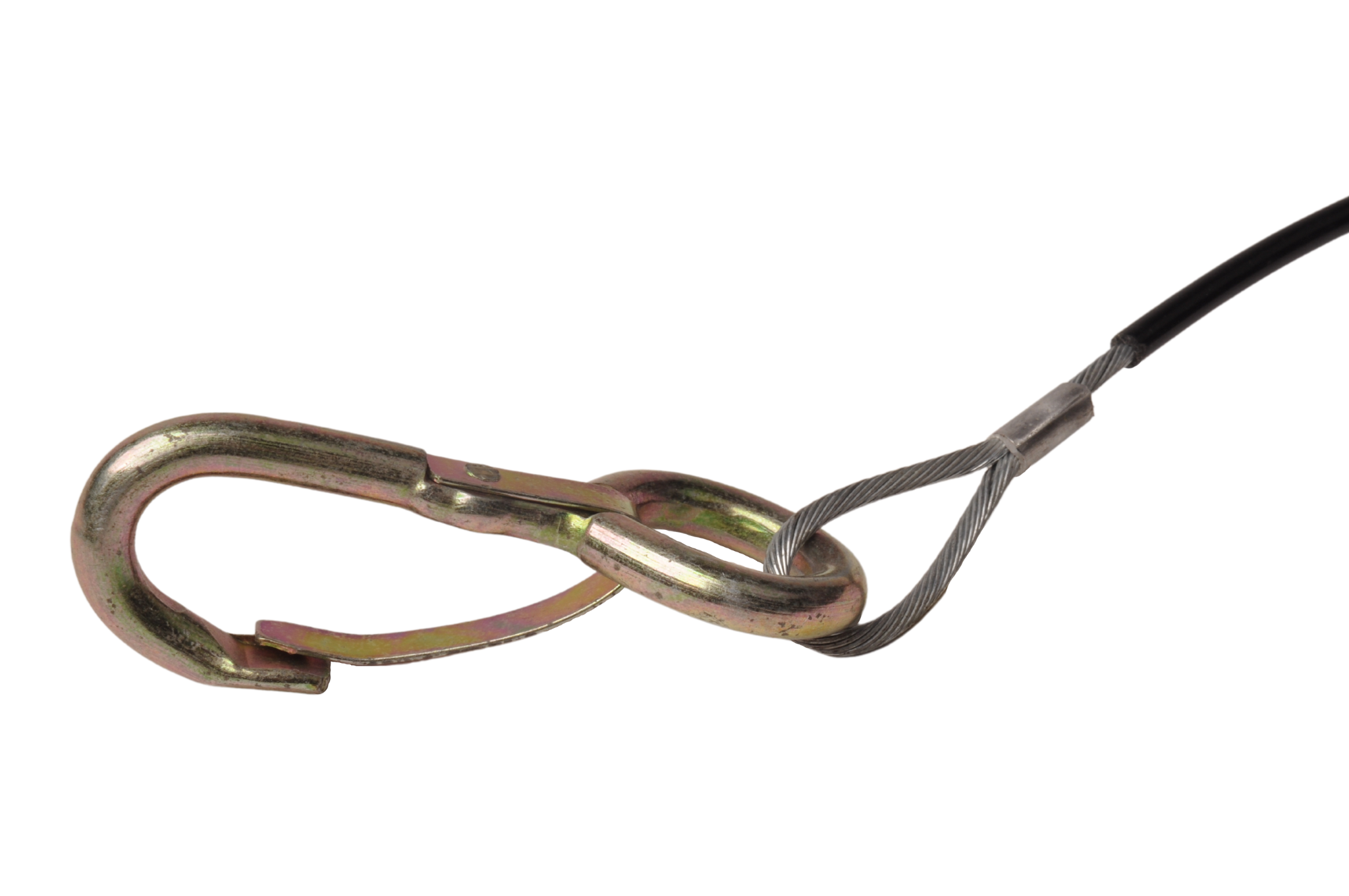 Breekkabel 150 cm knijphaak + haak