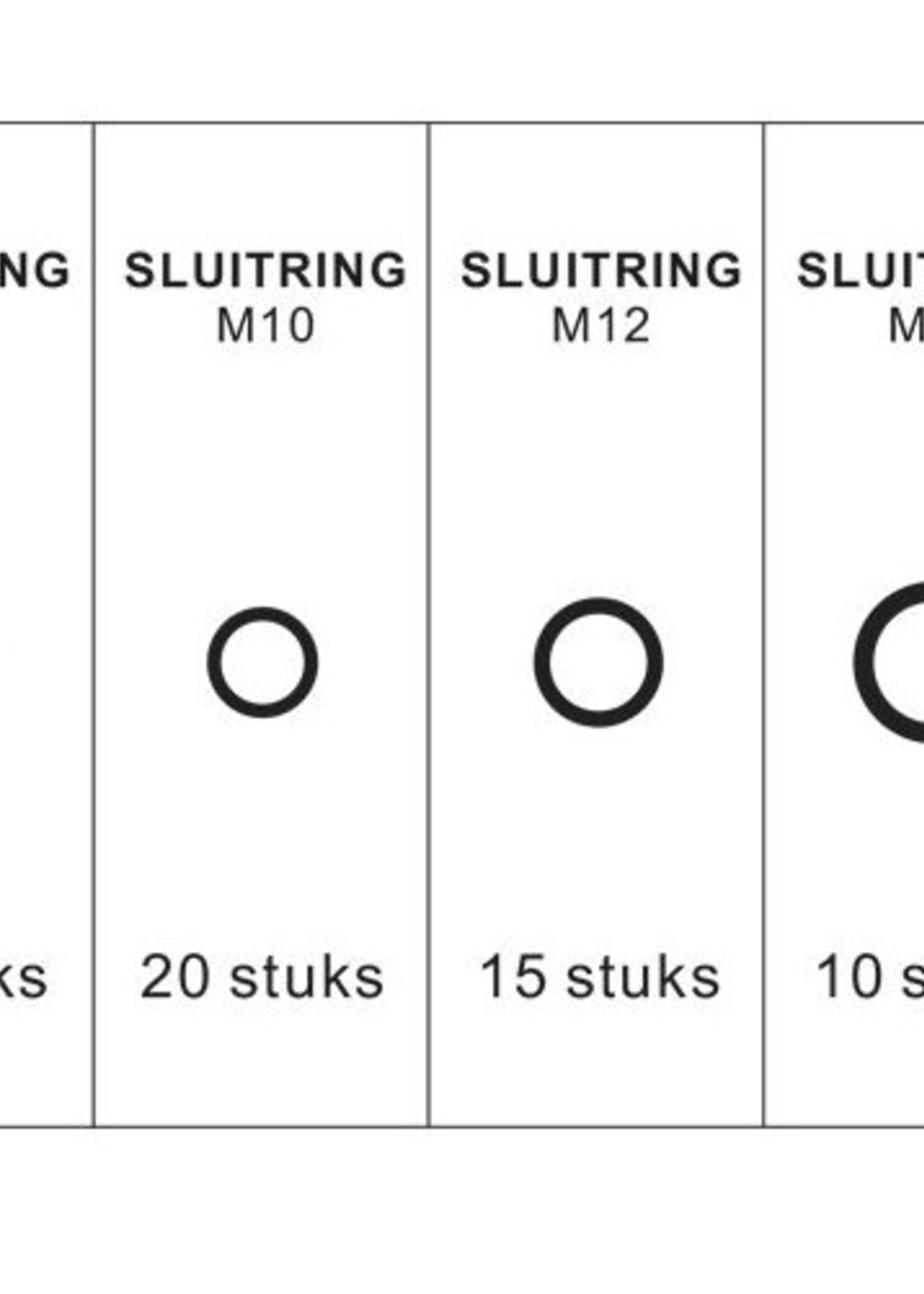 Cantonal Assortiment koperen ringen 110-delig
