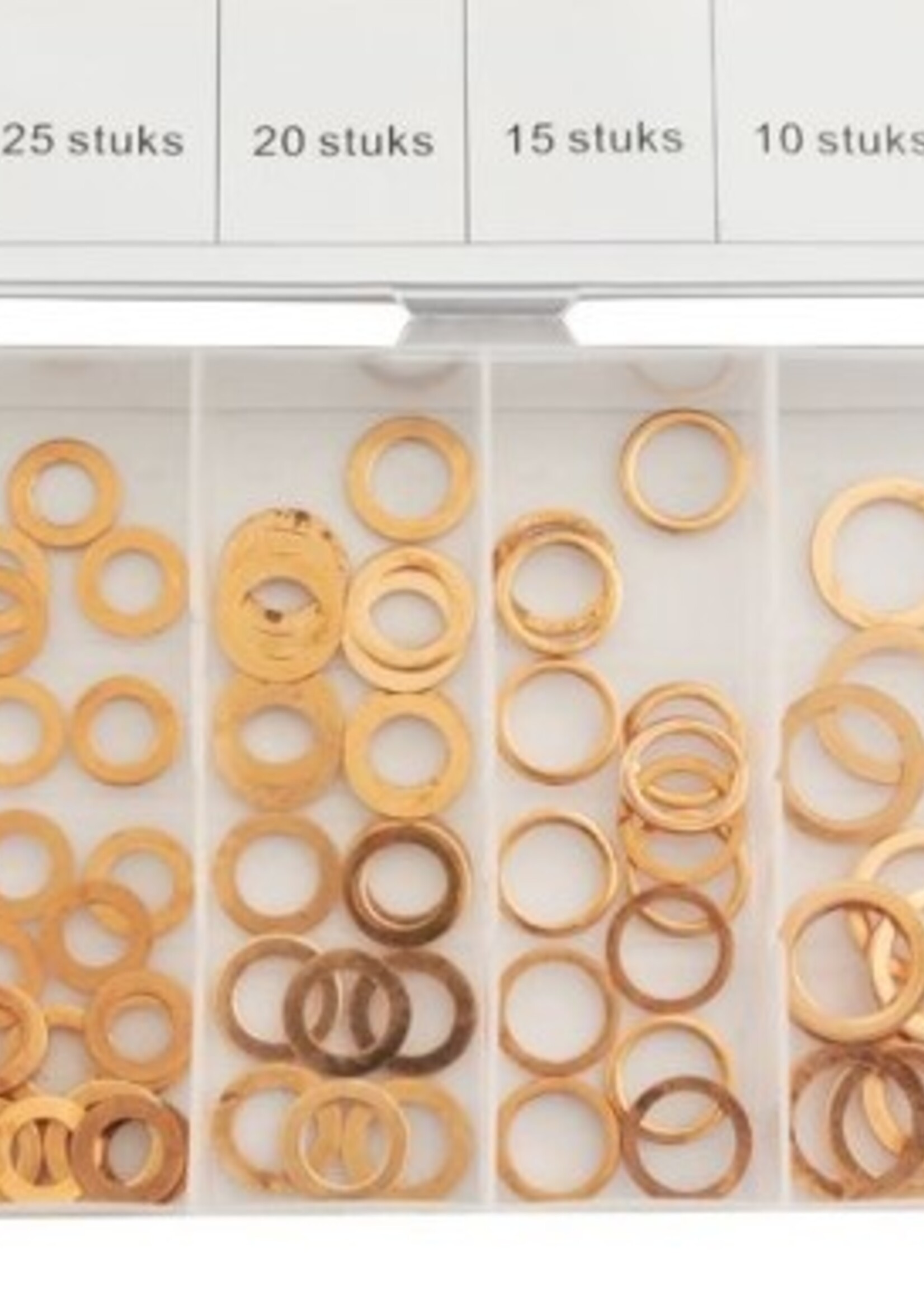 Cantonal Assortiment koperen ringen 110-delig
