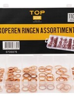 Cantonal Koperen ringen 110-delig assortiment