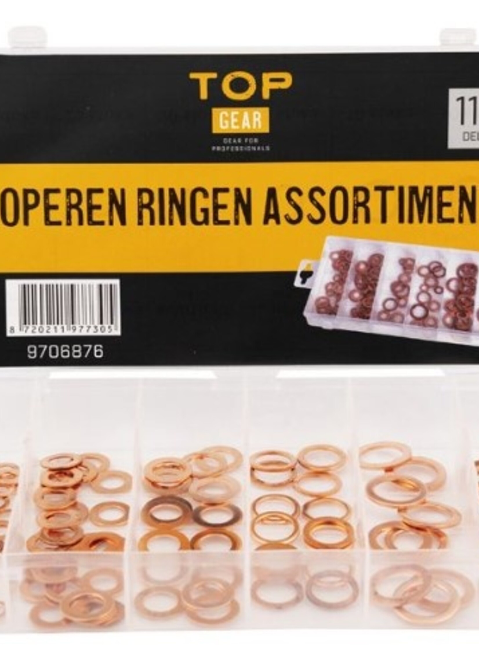 Cantonal Assortiment koperen ringen 110-delig